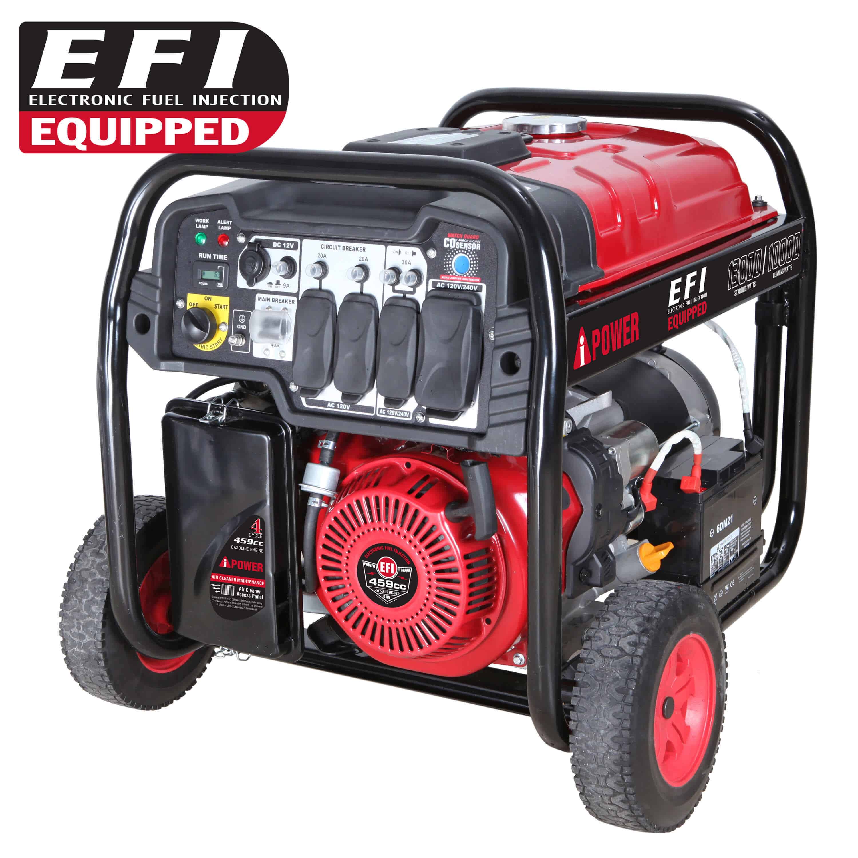 A-iPower, A-iPower SUA13000EFI 10000W/13000W Low THD Electric Start Gas Generator New