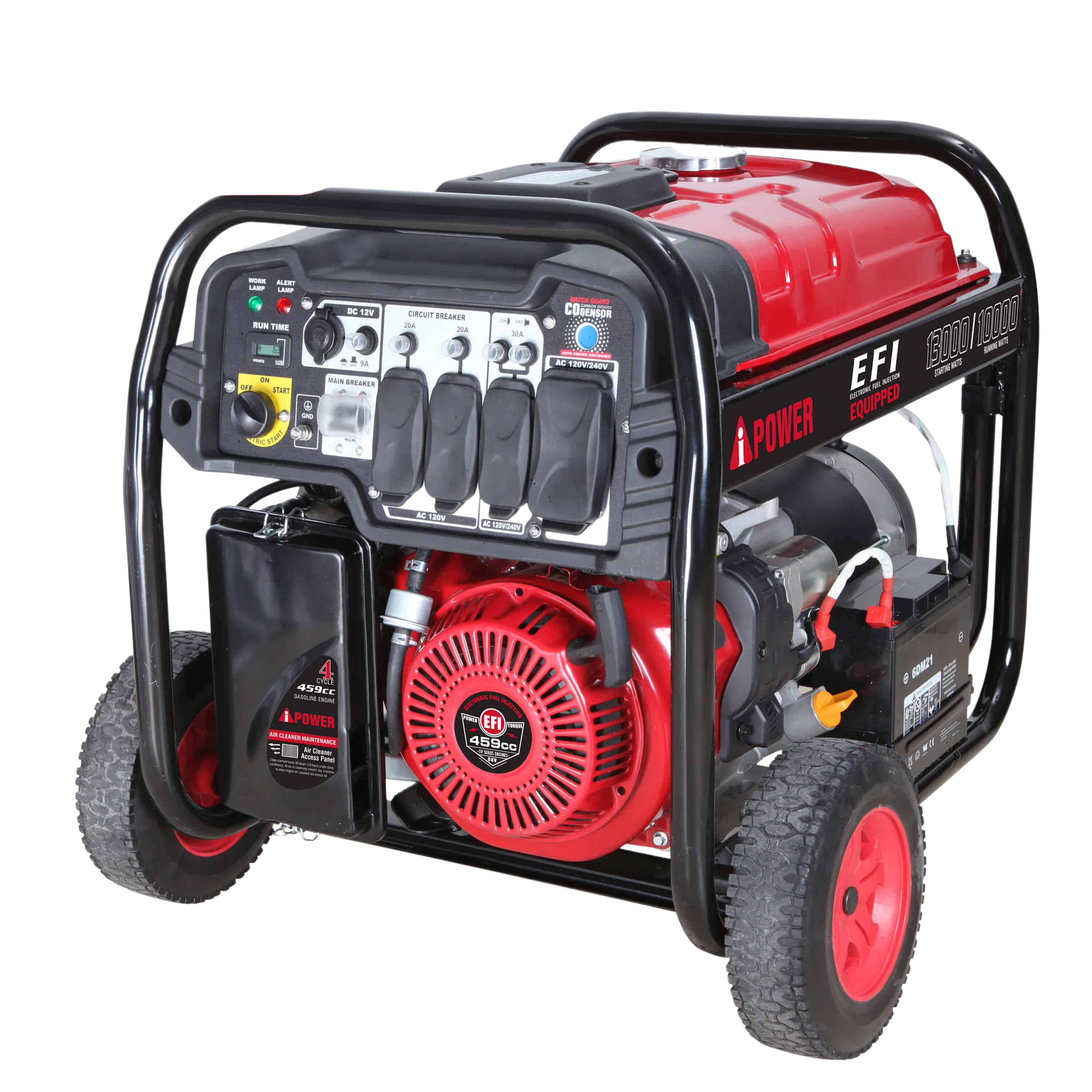 A-iPower, A-iPower SUA13000EFI 10000W/13000W Low THD Electric Start Gas Generator New