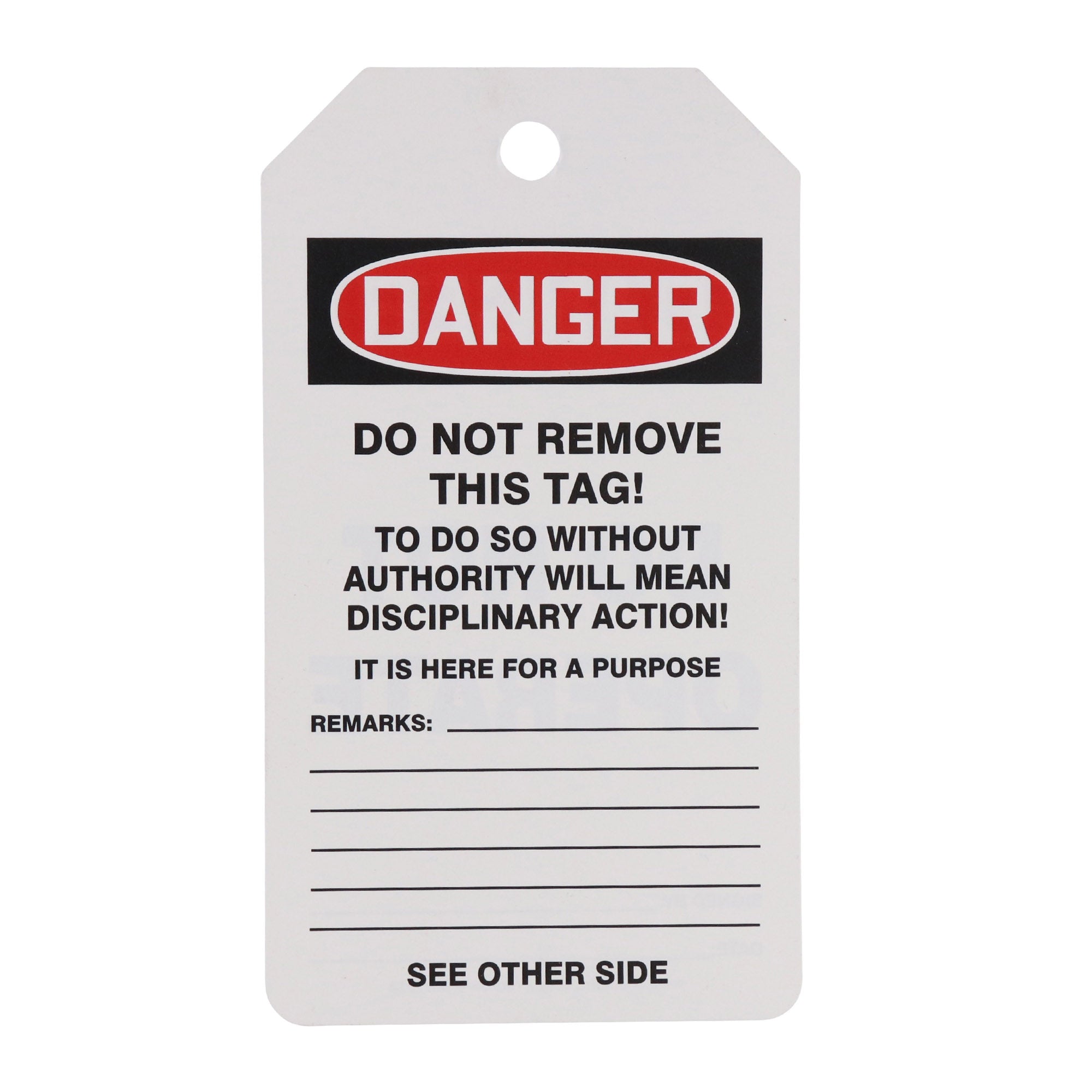 ACCUFORM, ACCUFORM MDT112 "DANGER DO NOT OPERATE" SAFETY TAG, 5.75" X 3.25", (25-PACK)