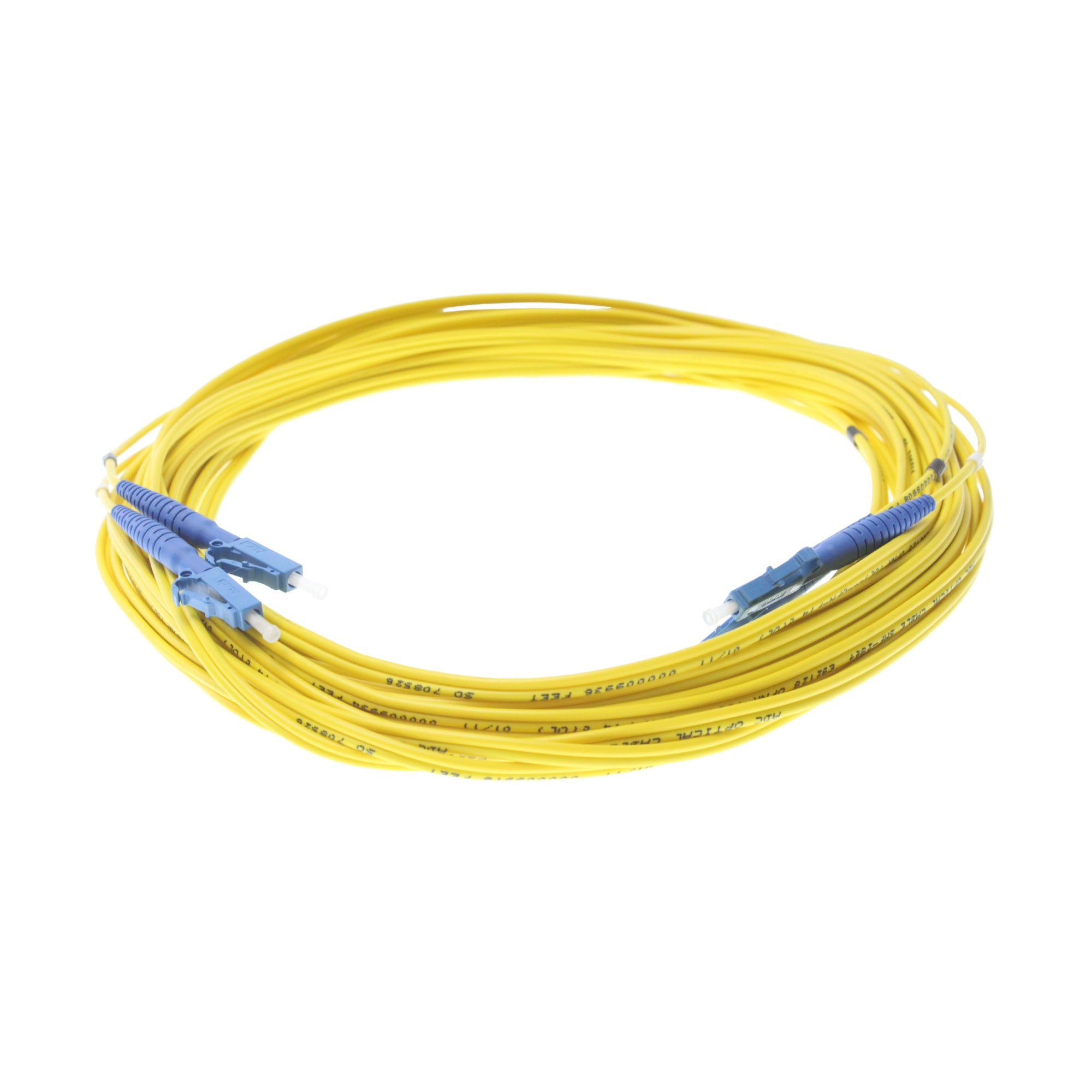ADC TeleCommunications, ADC FPC2-SPLC-10M SINGLE MODE LC-LC DUPLEX FIBER OPTIC PATCH CORD CABLE