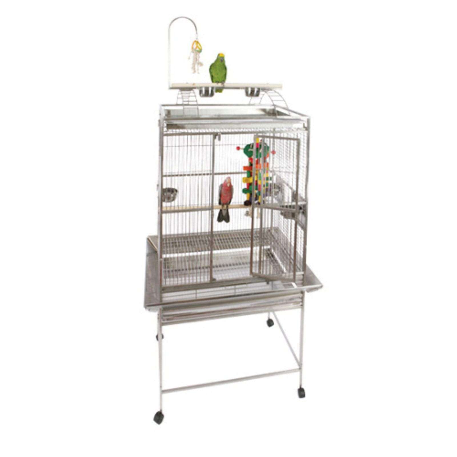 A&E Cage Co, A&E Cage Co 8003223-SS Stainless Steel Large 32W x 24D x 30H in Playtop Bird Cage New
