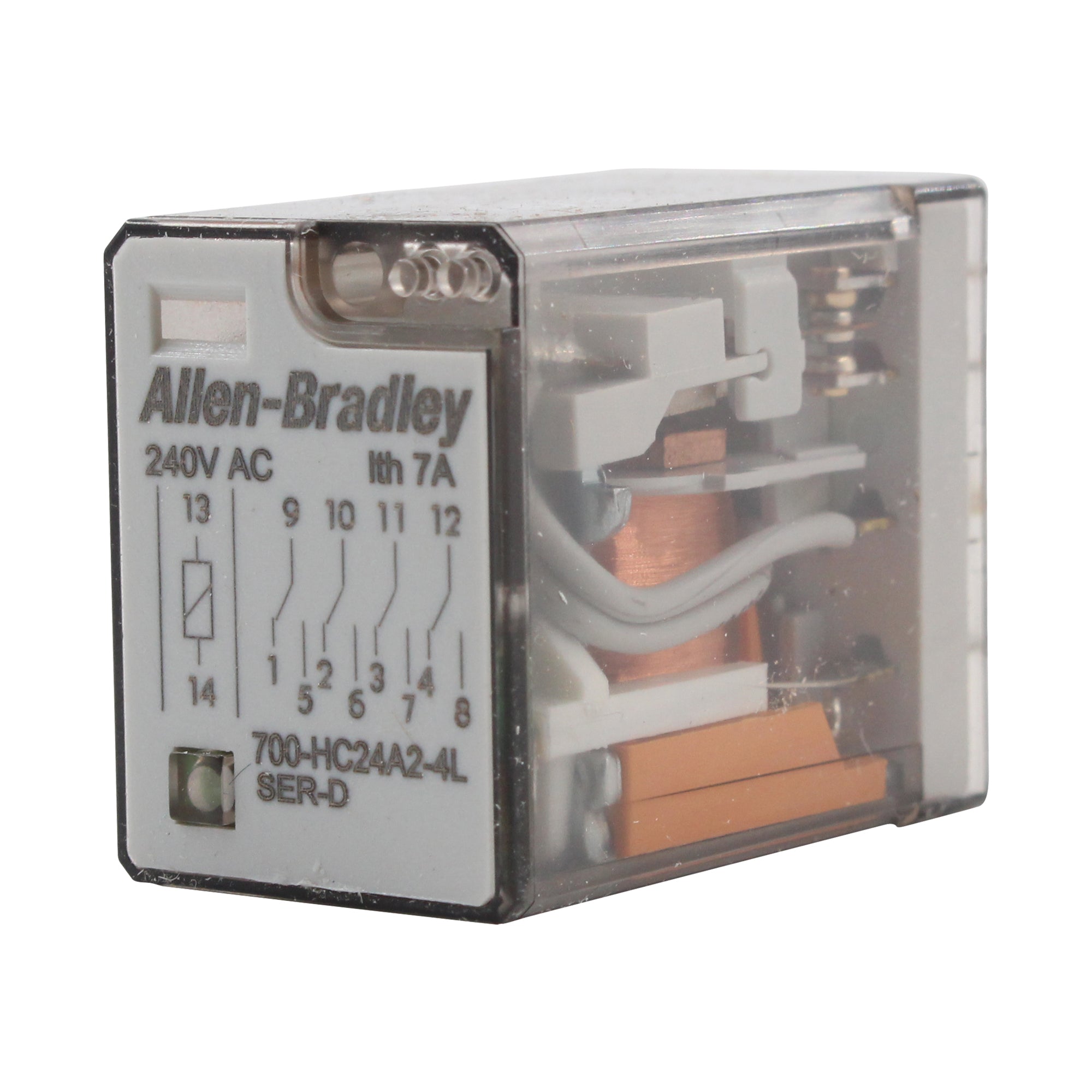 Allen Bradley Group, ALLEN BRADLEY 700-HC24A2-4L ICE-CUBE RELAY, -3 OPTION, 14-BLADE, 4PDT, 7A, 24V