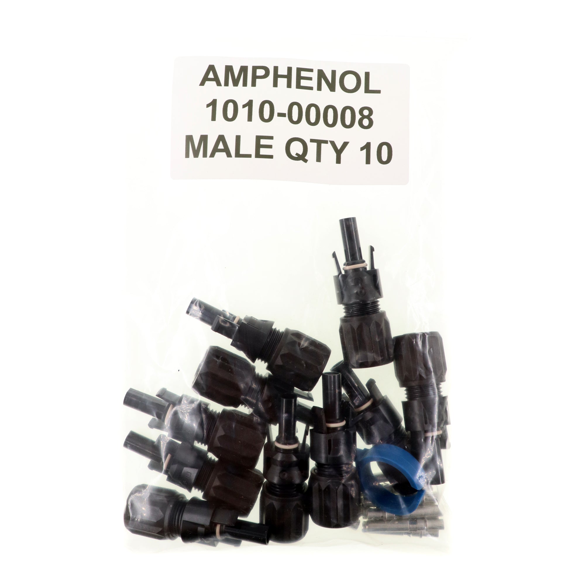 Amphenol Corporation, AMPHENOL H4CMC6 6.0MM2 10-AWG MALE HELIOS SOLAR CONNECTOR WITH CONTACT (10-PACK)