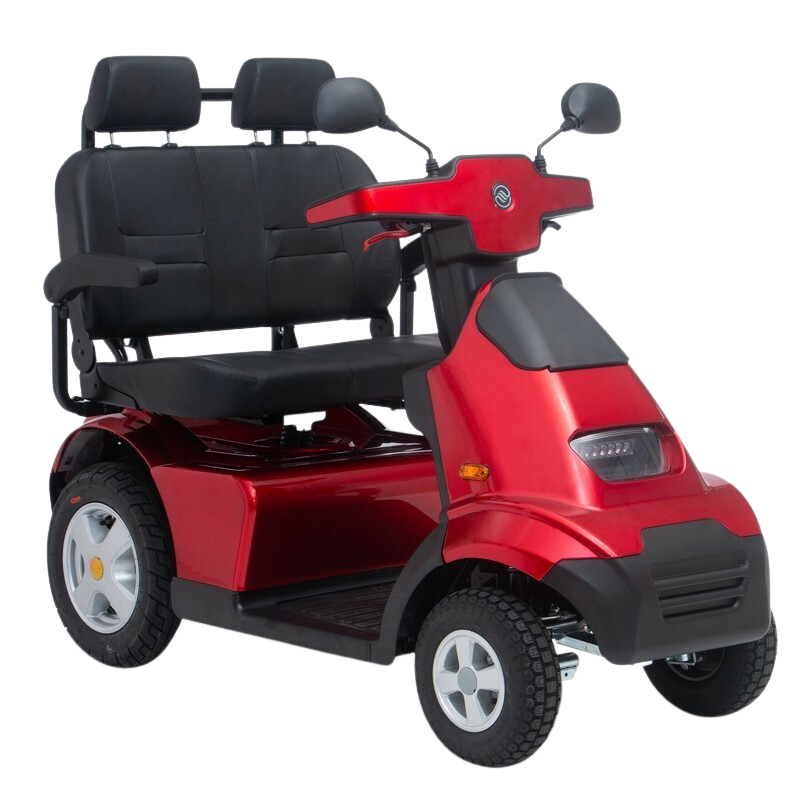 Afikim, Afikim Afiscooter S4 Duo 4 Wheel Electric Mobility Scooter Dual Seat Red New