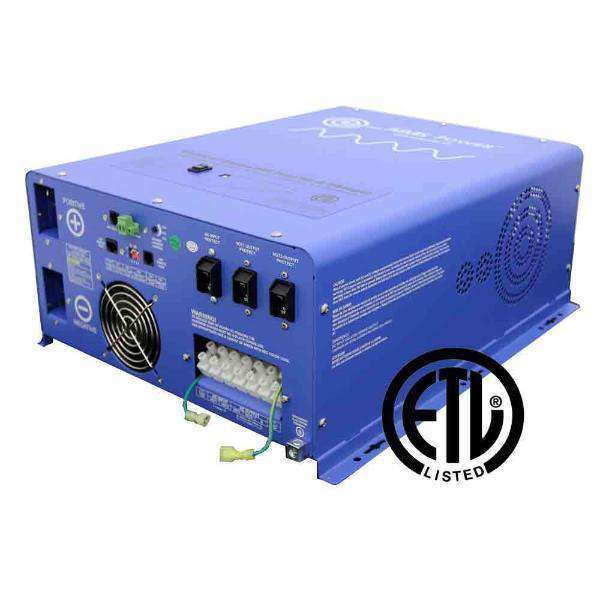 Aims Power, Aims Power PICOGLF6024240SUL 6000 Watt Pure Sine Inverter Charger ETL Listed to UL 458 New