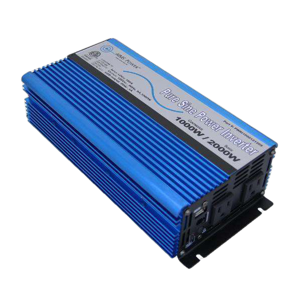 Aims Power, Aims Power PWRI100012120S 1000 Watt Pure Sine Power Inverter w/ USB Port & Remote Port New