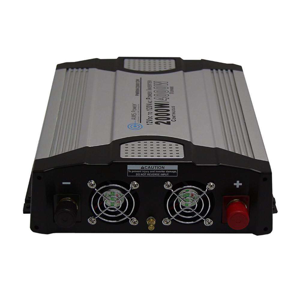 Aims Power, Aims Power PWRINV200012W 2000 Watt Power Inverter 12 Volt with Features - Compact New