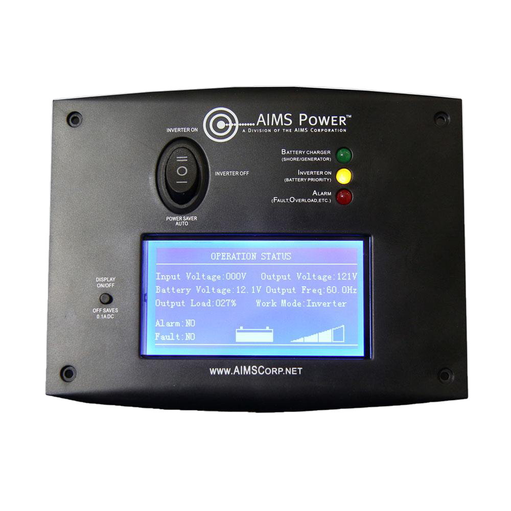 Aims Power, Aims REMOTELF Remote Panel with LCD for AIMS Inverter Chargers New
