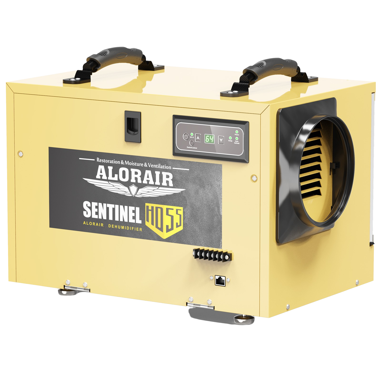 AlorAir, AlorAir Sentinel HD55 Gold Basement/Crawlspace Commercial Dehumidifier Removal 120 PPD with Drain Hose, Auto Defrost, And Memory Restart New