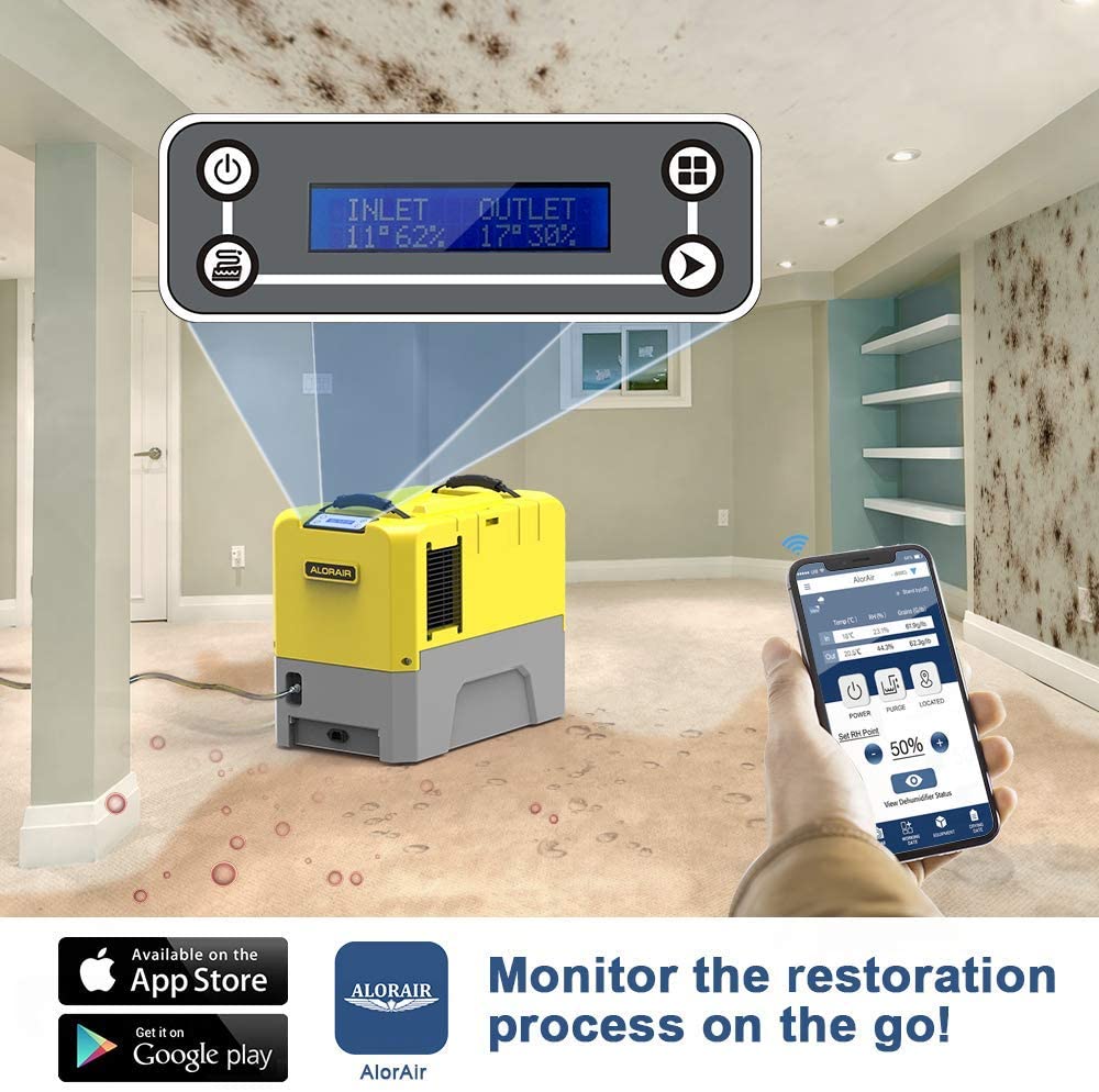 AlorAir, AlorAir Storm LGR Extreme Commercial Restoration Dehumidifier 85 PPD with WiFi App New