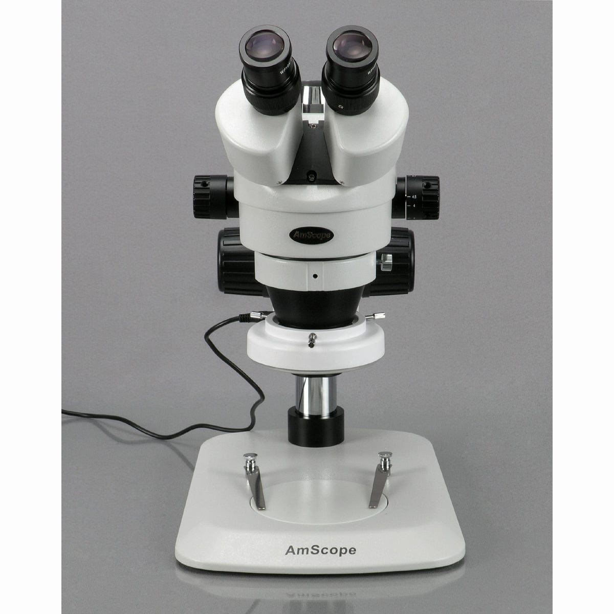 AmScope, Amscope SM-1BN-64S 7X - 45X Inspection Dissecting Pillar Stand Zoom Stereo Microscope with 64 LED Light New