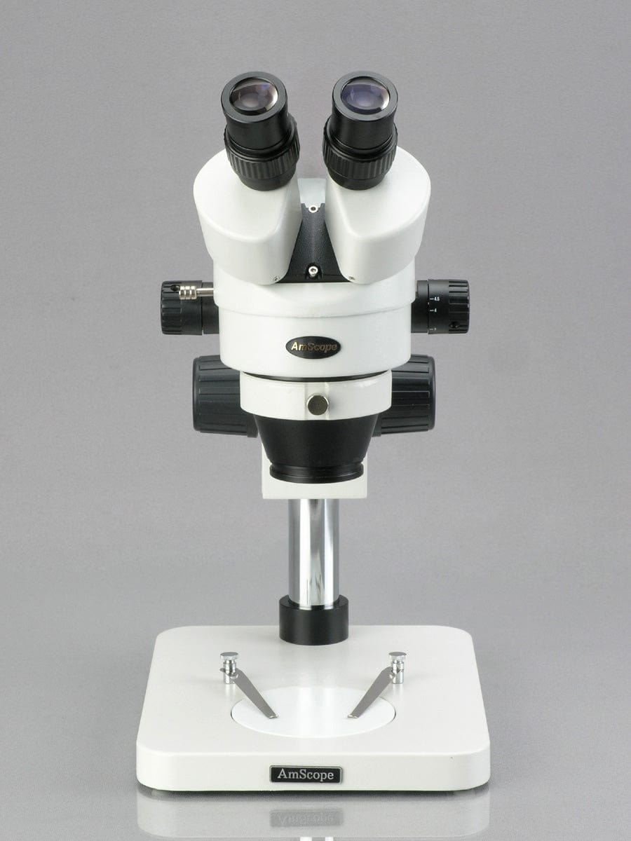 AmScope, Amscope SM-1BSX-64S 3.5X - 45X Inspection Dissecting Zoom Power Stereo Microscope with 64 LED Light New