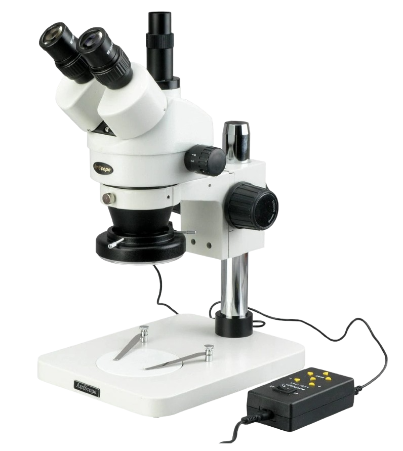 AmScope, Amscope SM-1TS-144A Trinocular Inspection Zoom Stereo Microscope with 144 LED 4 Zone Light New