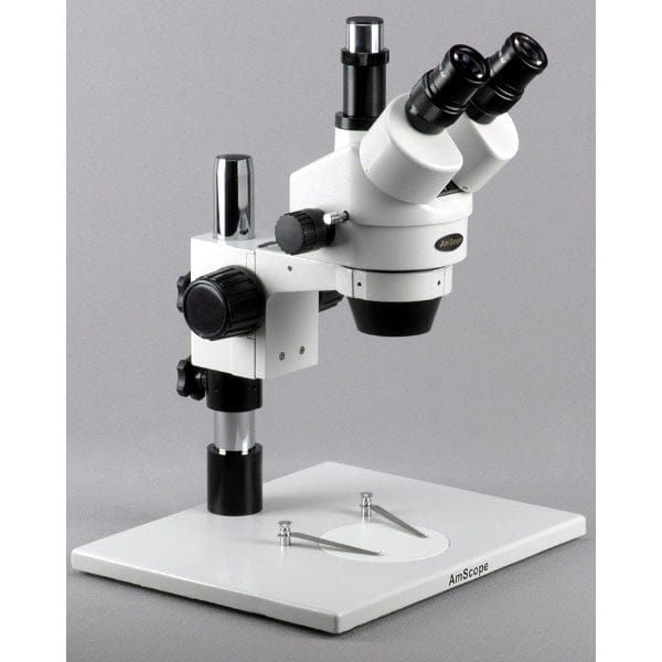 AmScope, Amscope SM-1TZ 3.5X - 90X Trinocular Inspection Microscope with Super Large Stand New