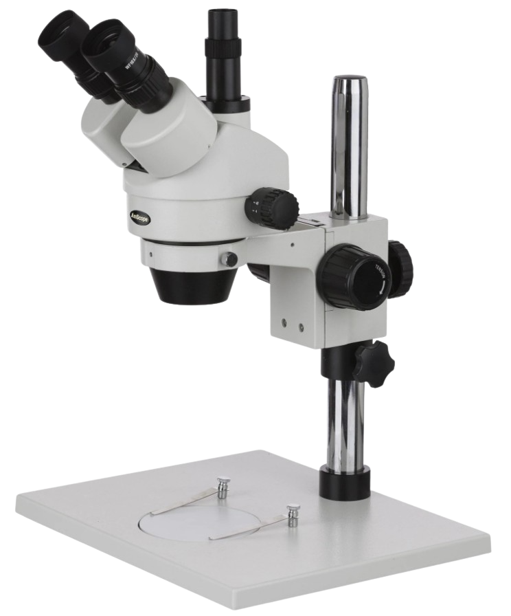 AmScope, Amscope SM-1TZ 3.5X - 90X Trinocular Inspection Microscope with Super Large Stand New