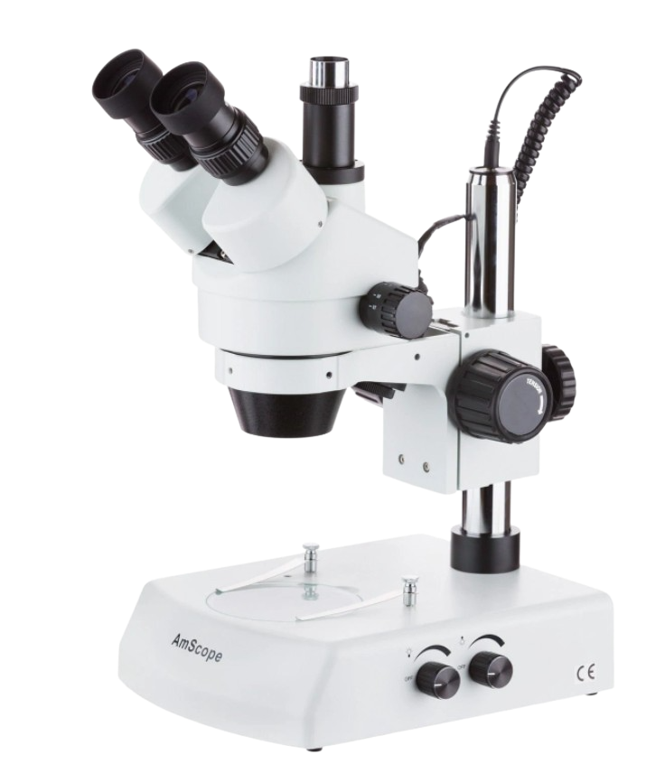 AmScope, Amscope SM-2TX-5M 3.5X-45X Trinocular Stereo Zoom Microscope with Dual Halogen Lights with 5MP Camera New