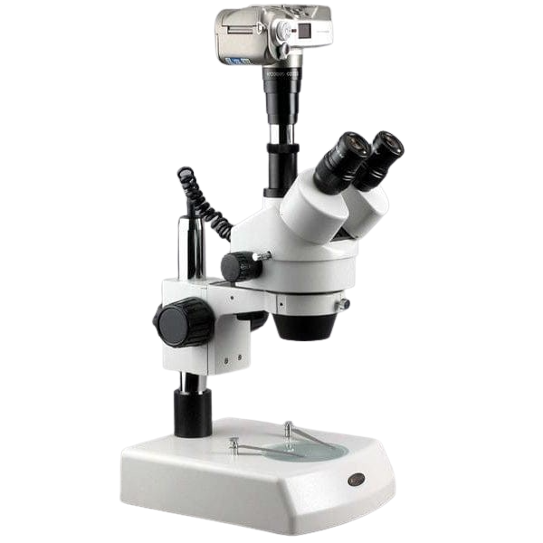 AmScope, Amscope SM-2TZ-3M 3.5X - 90X Stereo Zoom Microscope with Dual Halogen Lights Plus 3MP Camera New