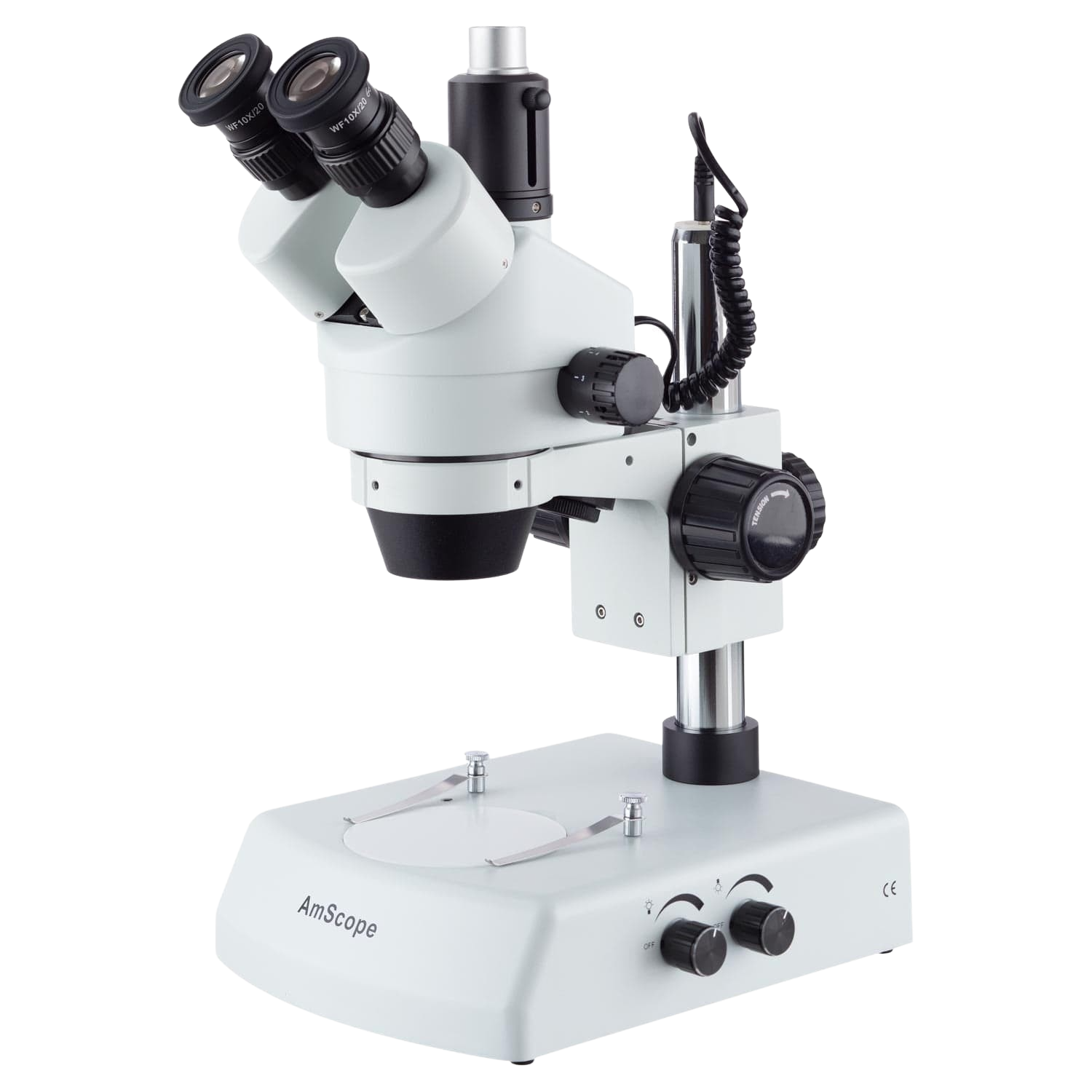 AmScope, Amscope SM-2TZ-LED 3.5X - 90X LED Trinocular Zoom Stereo Microscope New