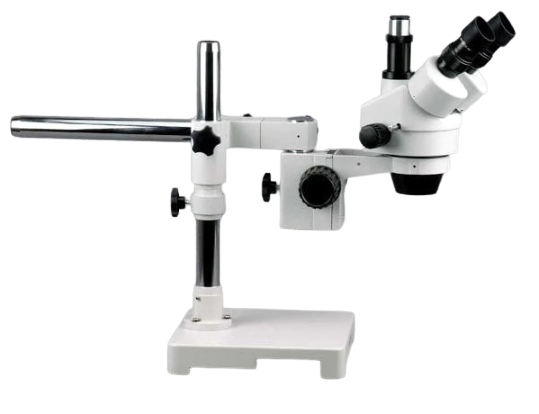 AmScope, Amscope SM-3TX 3.5X - 45X Trinocular Stereo Zoom Microscope on Single Arm Boom Stand New