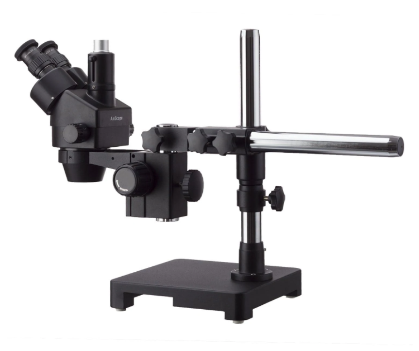 AmScope, Amscope SM-3TX-80MB-B 3.5X - 45X Black Trinocular Stereo Zoom Microscope with 80 LED Ring Light New