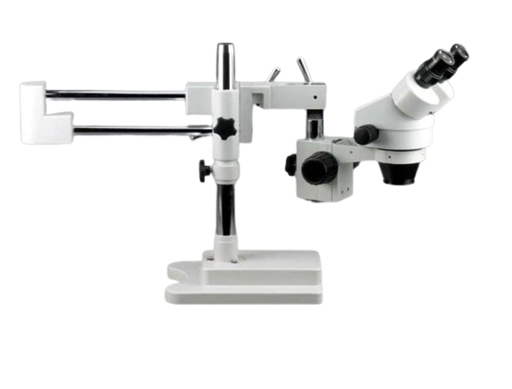 AmScope, Amscope SM-4BX 3.5X - 45X Binocular Stereo Zoom Microscope with Double Arm Boom Stand New