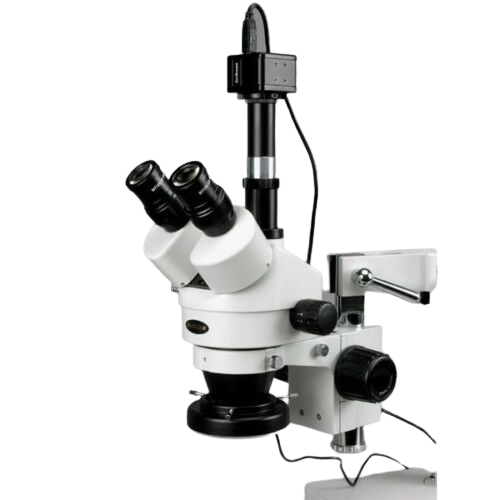 AmScope, Amscope SM-4TX-144A 3.5X - 45X Trinocular Stereo Microscope with 4 Zone 144 LED Ring Light New