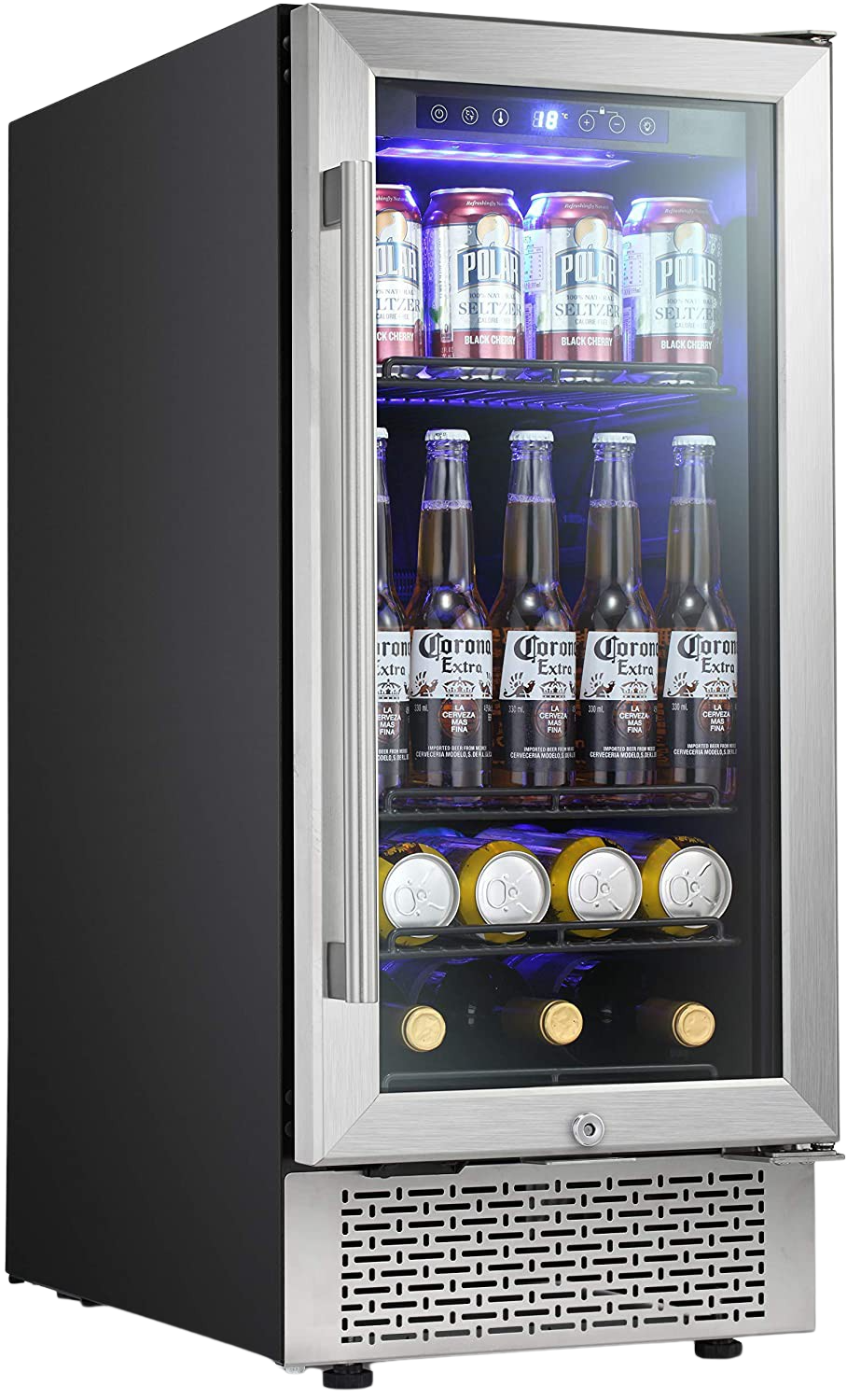 Antarctic Star, Antarctic Star W74C 15 Inch Beverage Refrigerator with Digital Memory Temperature Control New