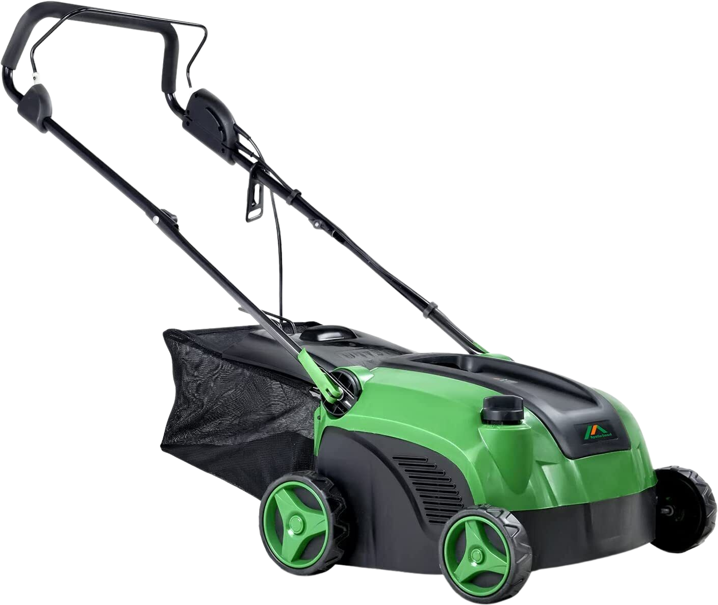 Apollo Smart, Apollo Smart GUT089 2 in 1 Walk Behind Scarifier Lawn Dethatcher Raker Corded Electric 120V 12 Amp 15" with Collection Bag New