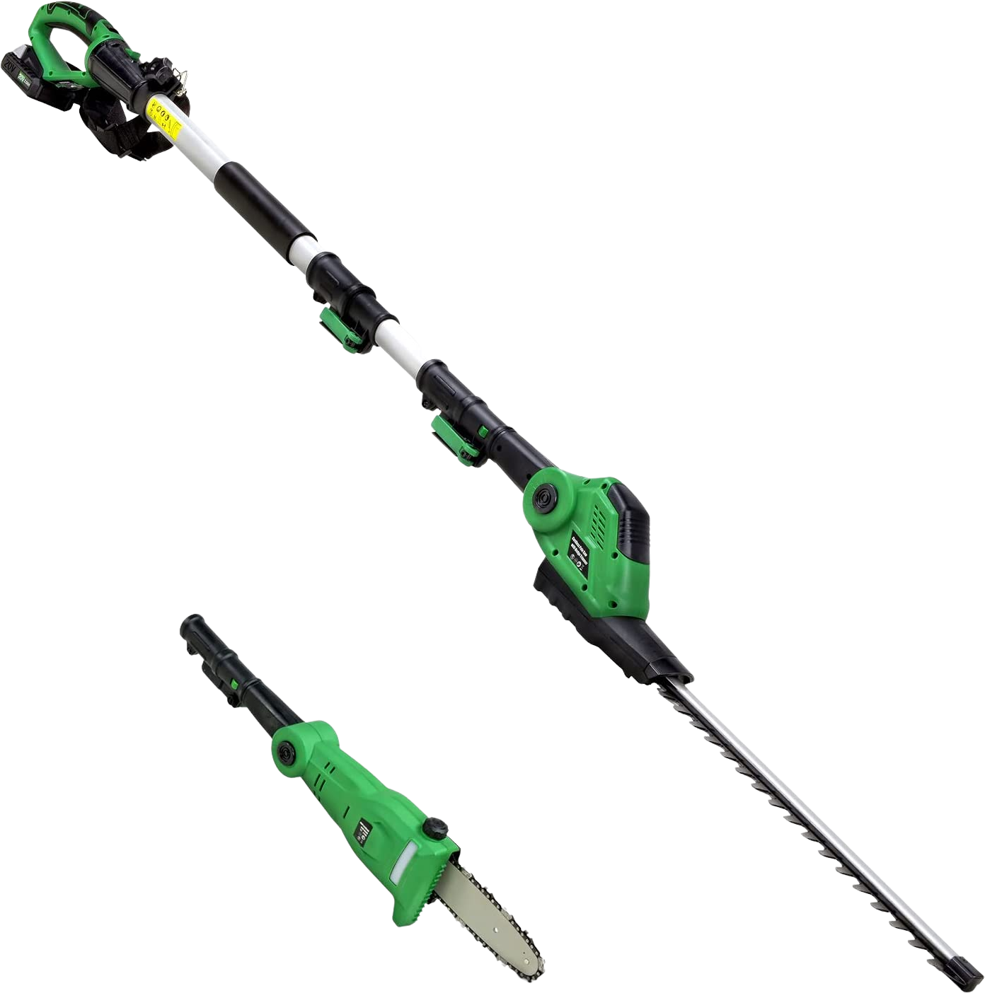 Apollo Smart, Apollo Smart GUT100 2 in 1 Pole 18" 20V 2Ah Electric Saw and Hedge Trimmer New