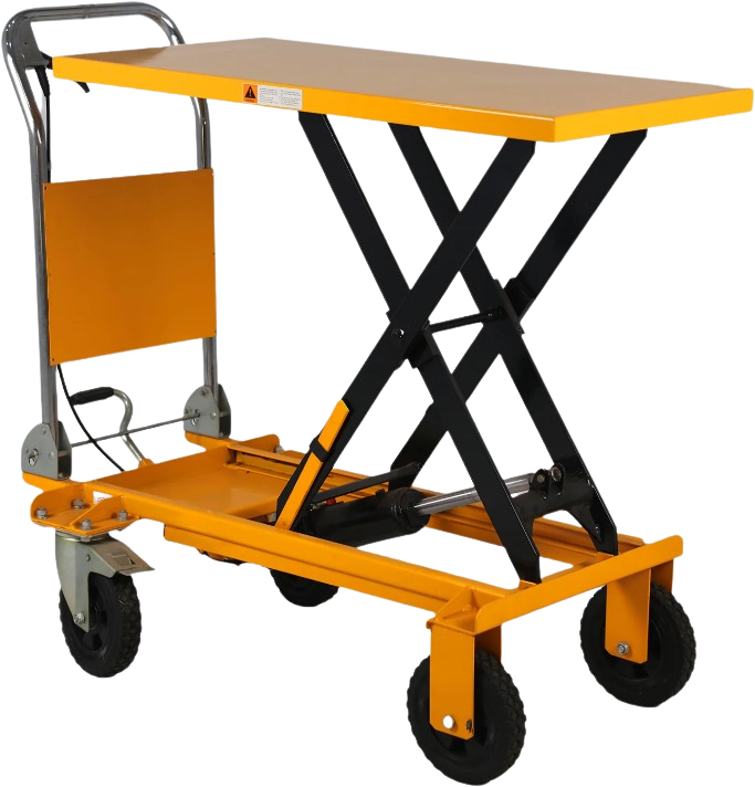 Apollolift, Apollolift A-2013 Single Scissor Lift Table 440 lbs. 39.4 " Lifting Height with Rubber Load Wheel New