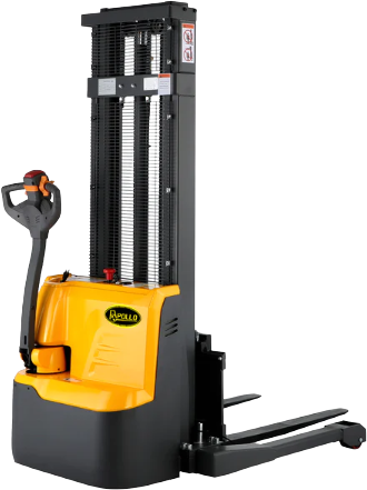 Apollolift, Apollolift A-3023 118" Lifting Height Straddle Legs 3300 lbs. Capacity Full Electric Walkie Stacker New