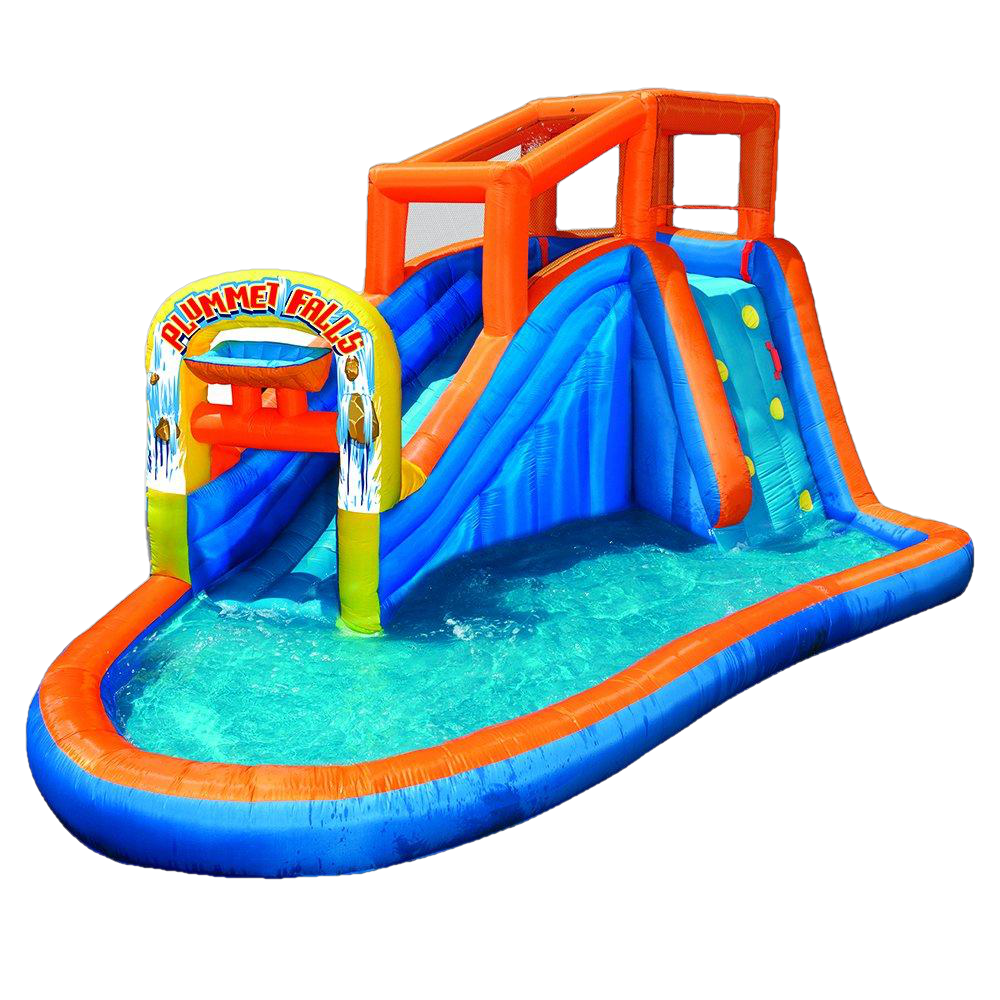 Banzai, BANZAI 90325 Plummet Falls Adventure Slide Inflatable Water Park Multicolor New