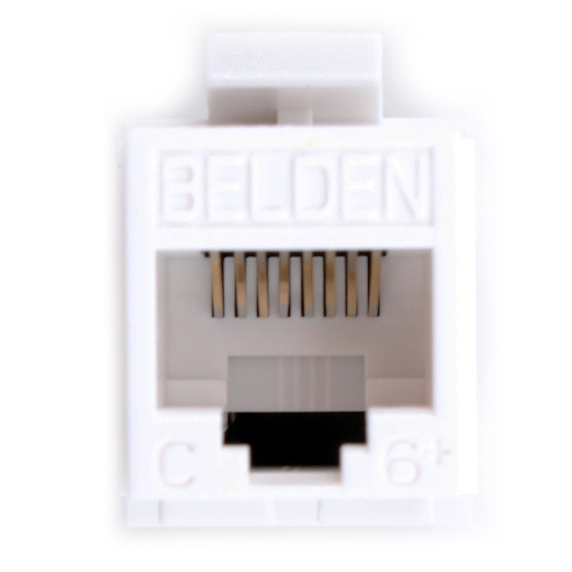 Belden, BELDEN AX101320 CATEGORY-6+ ETHERNET DATA JACK, CAT6+, UTP, RJ45, WHITE