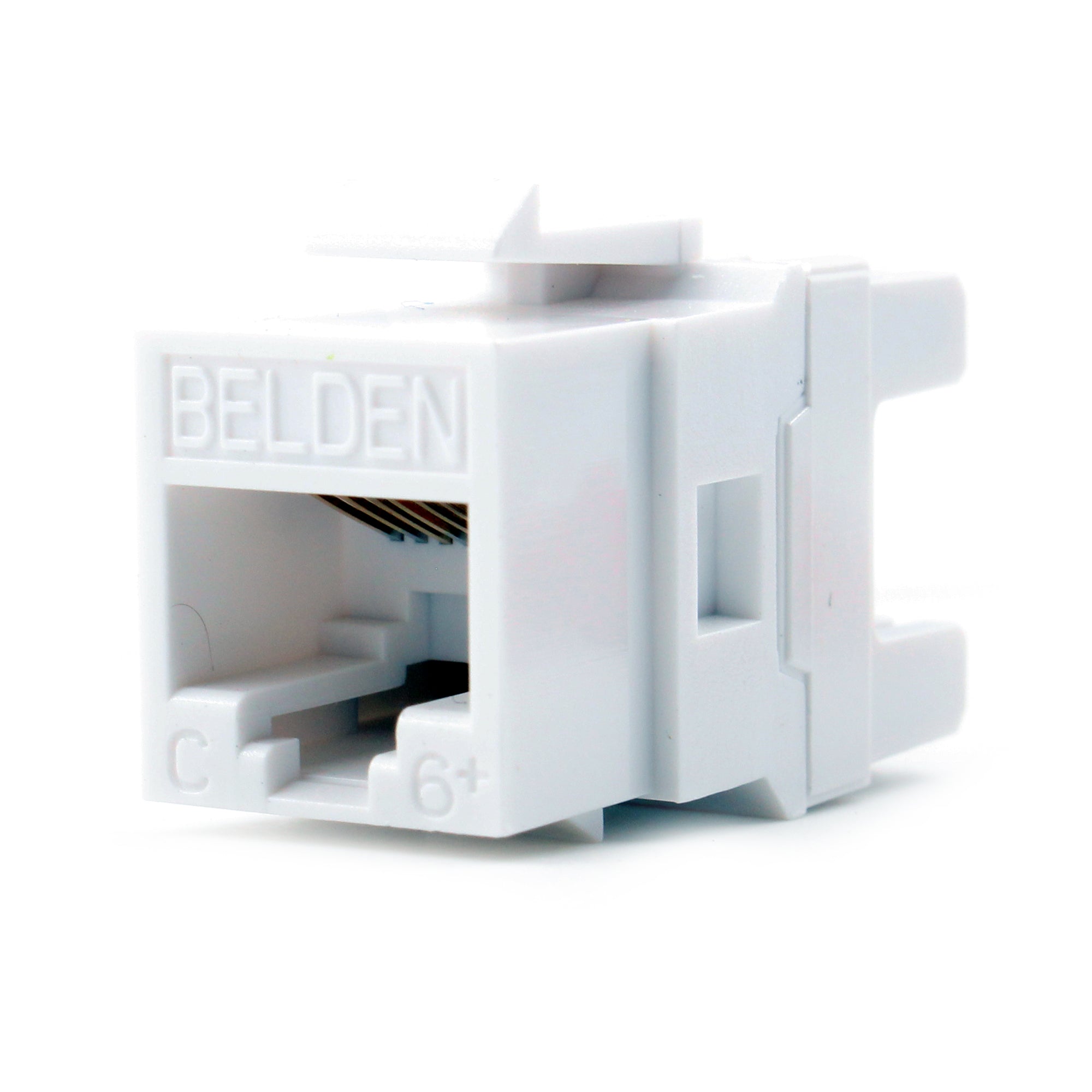Belden, BELDEN AX101320 CATEGORY-6+ ETHERNET DATA JACK, CAT6+, UTP, RJ45, WHITE
