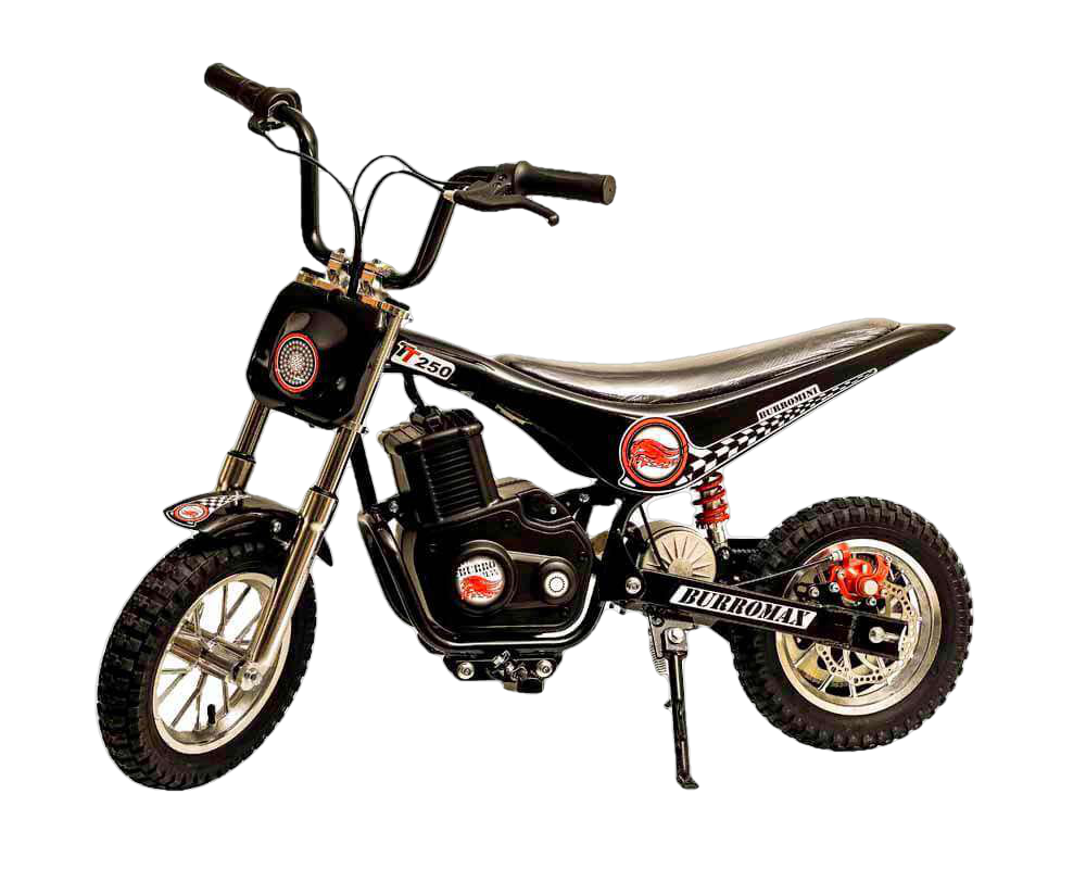 Burromax, Burromax TT250 24V 250W Kids Off Road Electric Ride On Mini Pocket Dirt Bike Black New