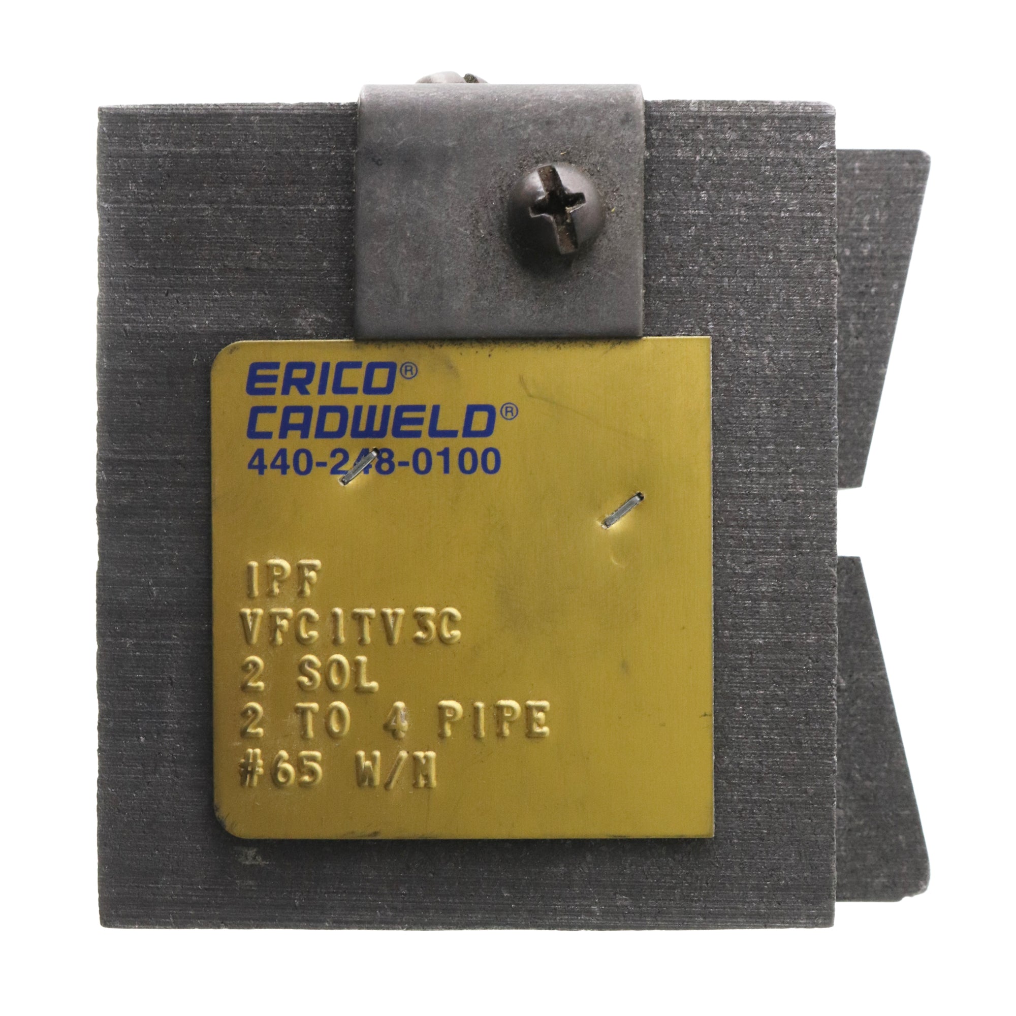 Erico Caddy Cadwal, CADWELD ERICO VFC1TV3C #2 SOLID CONDUCTOR CABLE TO 2"-4" STEEL PIPE MOLD