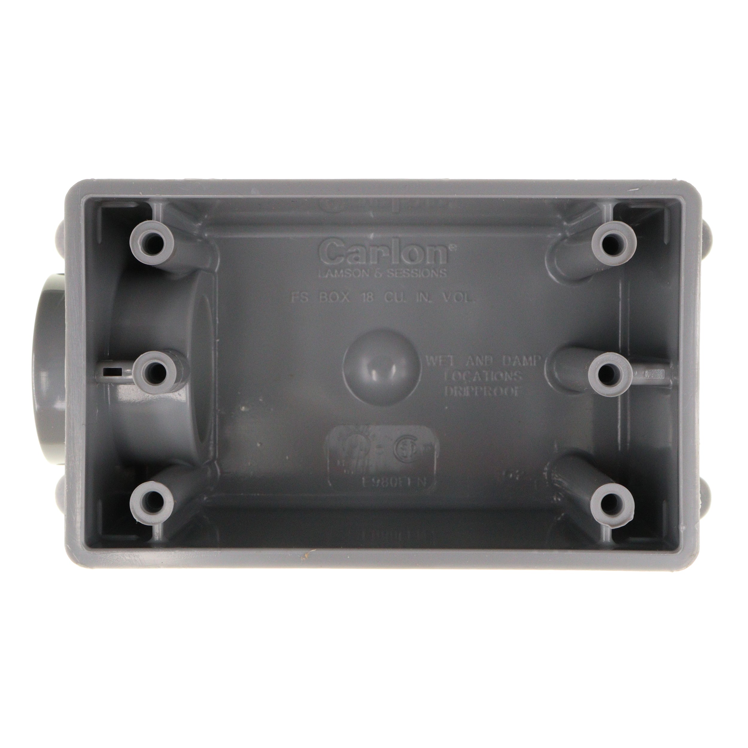Carlon, CARLON E980FFN PVC ELECTRICAL FSE BOX, NON-METALLIC, 1-GANG, 1" KO (5-PACK)