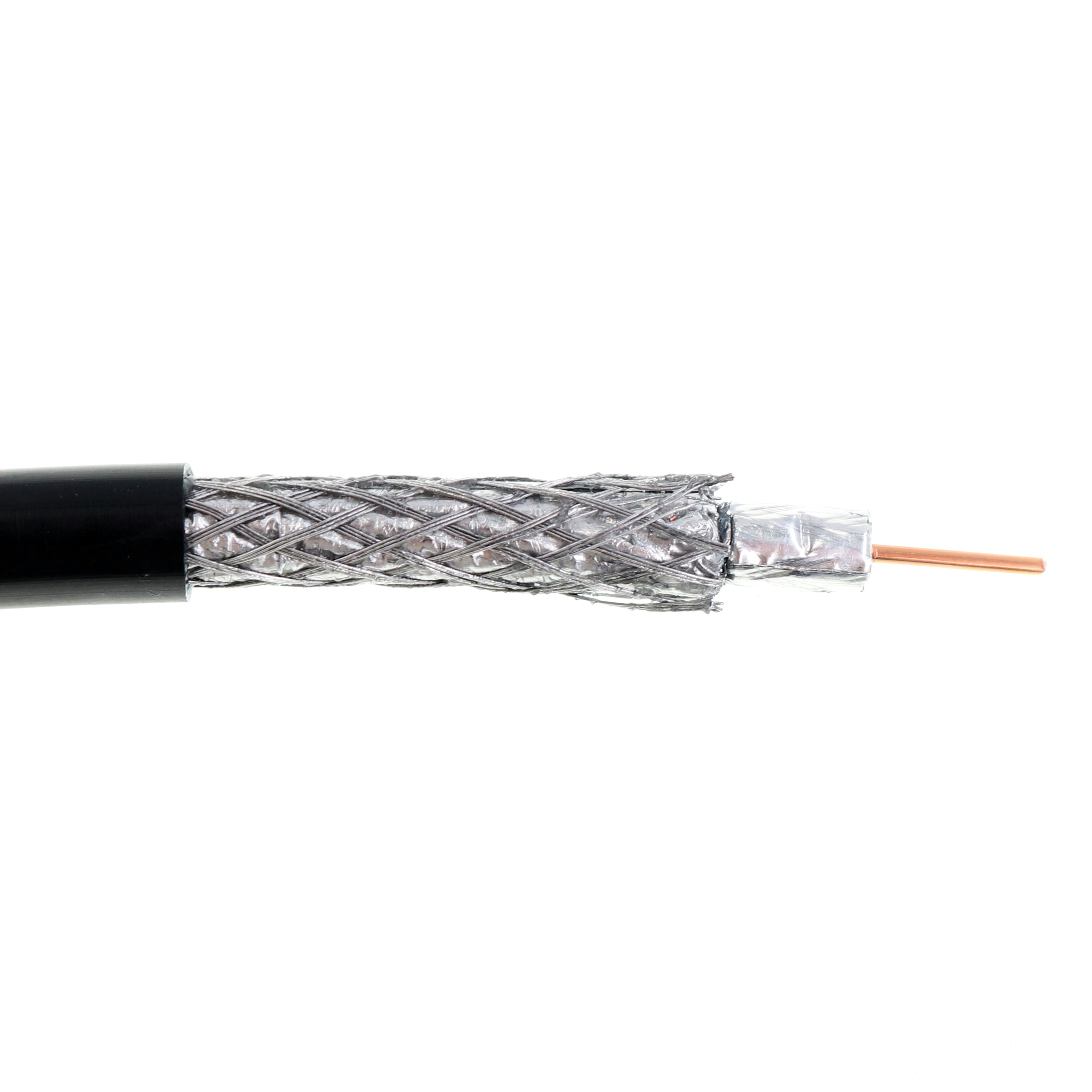 Commscope, COMMSCOPE 4813804 F6SSEF FLOODED RG6Q QUAD SHIELD COAX DROP CABLE, 18AWG BC, 100
