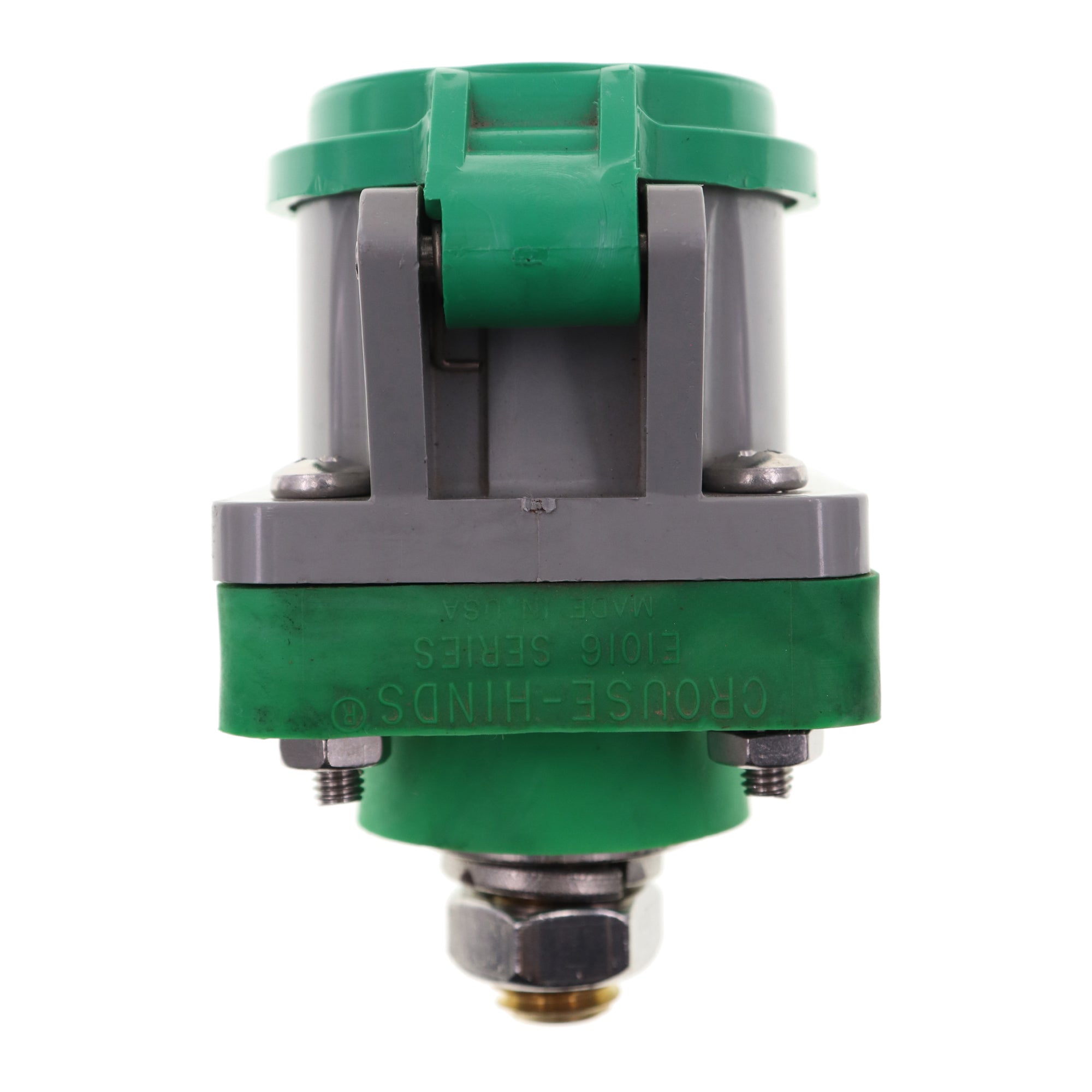 Crouse Hinds, CROUSE-HINDS E1016-1604 + E1016SC-35 J TYPE CAMLOCK MALE RECEPTACLE, 400A, GREEN