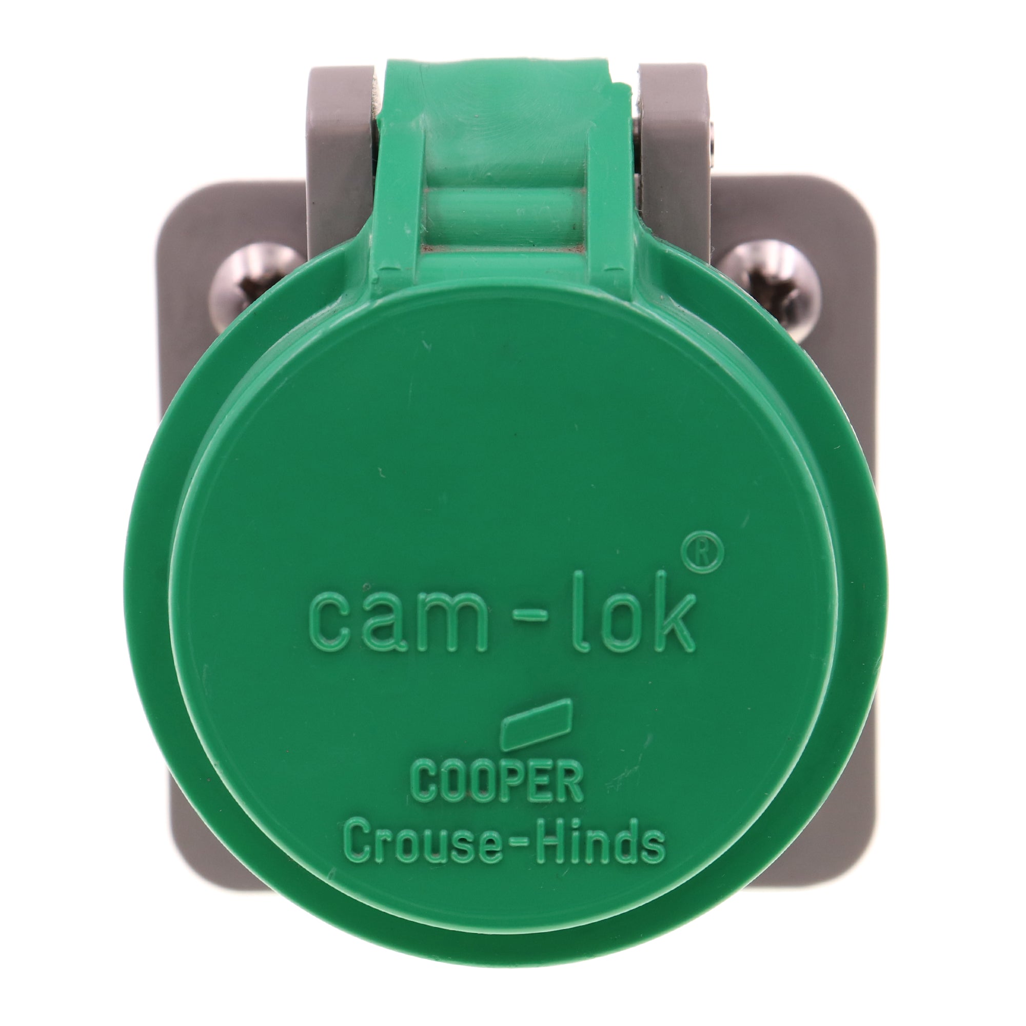 Crouse Hinds, CROUSE-HINDS E1016-1604 + E1016SC-35 J TYPE CAMLOCK MALE RECEPTACLE, 400A, GREEN