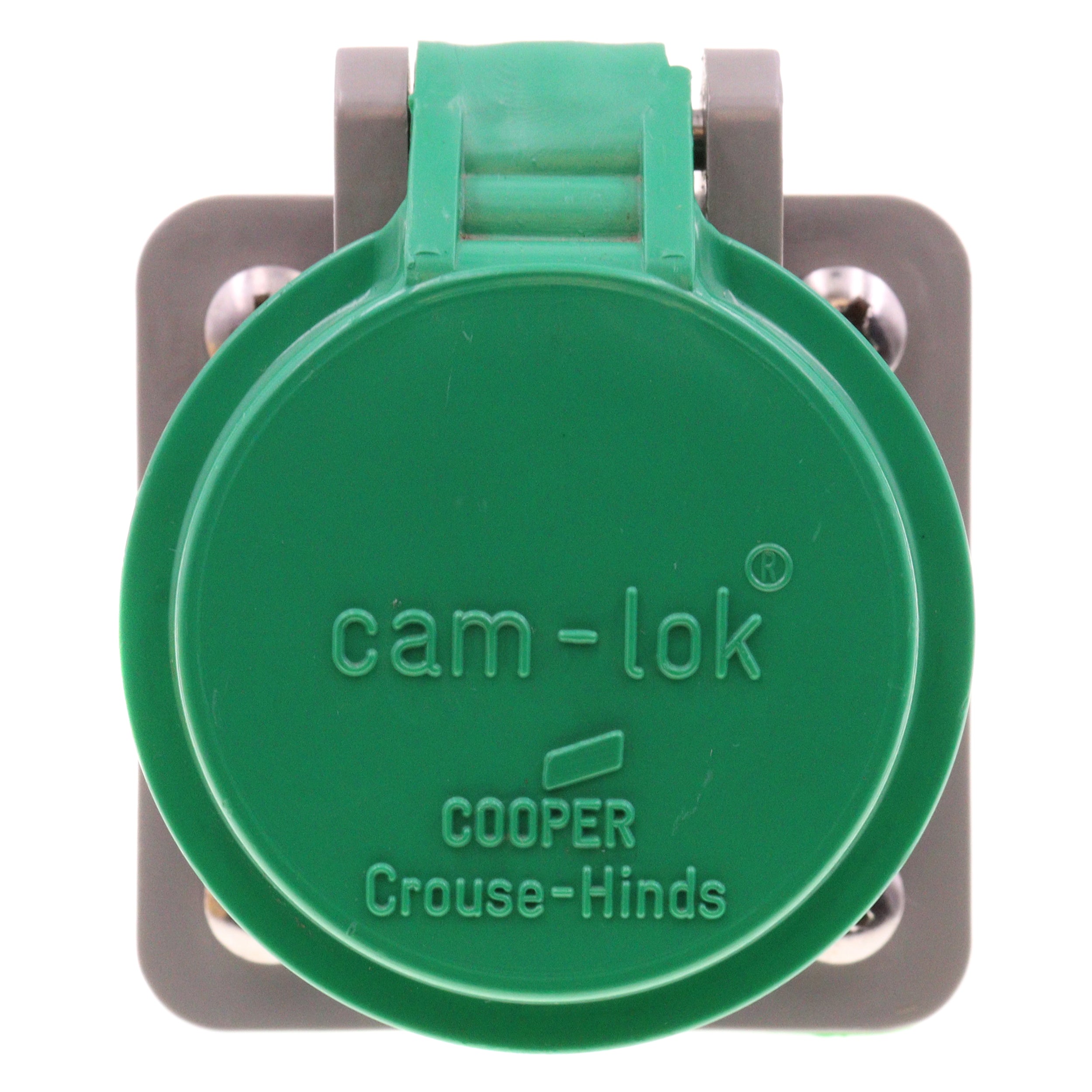 Crouse Hinds, CROUSE-HINDS E1016SC-35 J TYPE CAMLOCK FEMALE RECEPTACLE COVER, GREEN