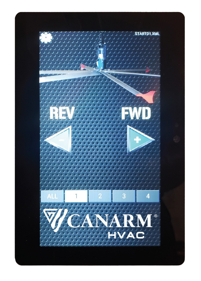 Canarm, Canarm Touch ‘N’ Go 7” Digital Touch Screen Multi-Fan Controller New