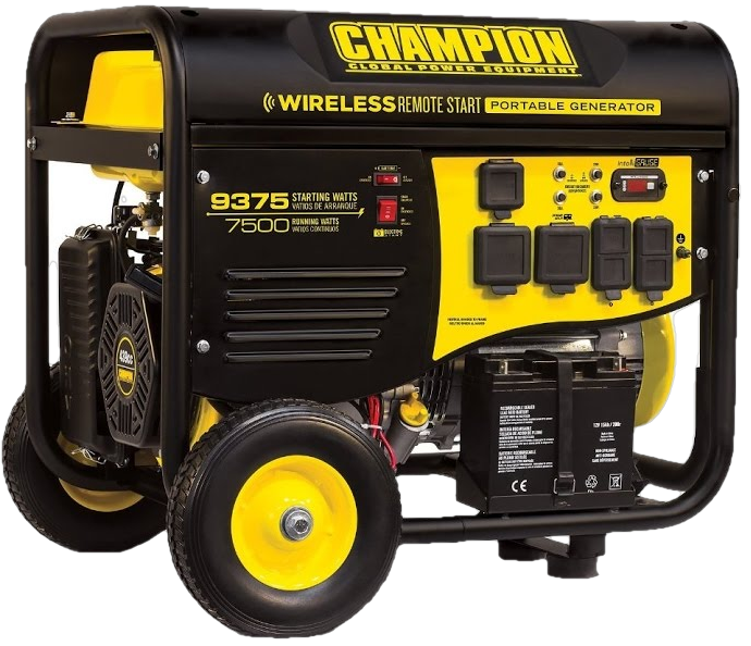 Champion, Champion 100161 7500W/9375W 50 Amp Gas Remote Start Generator