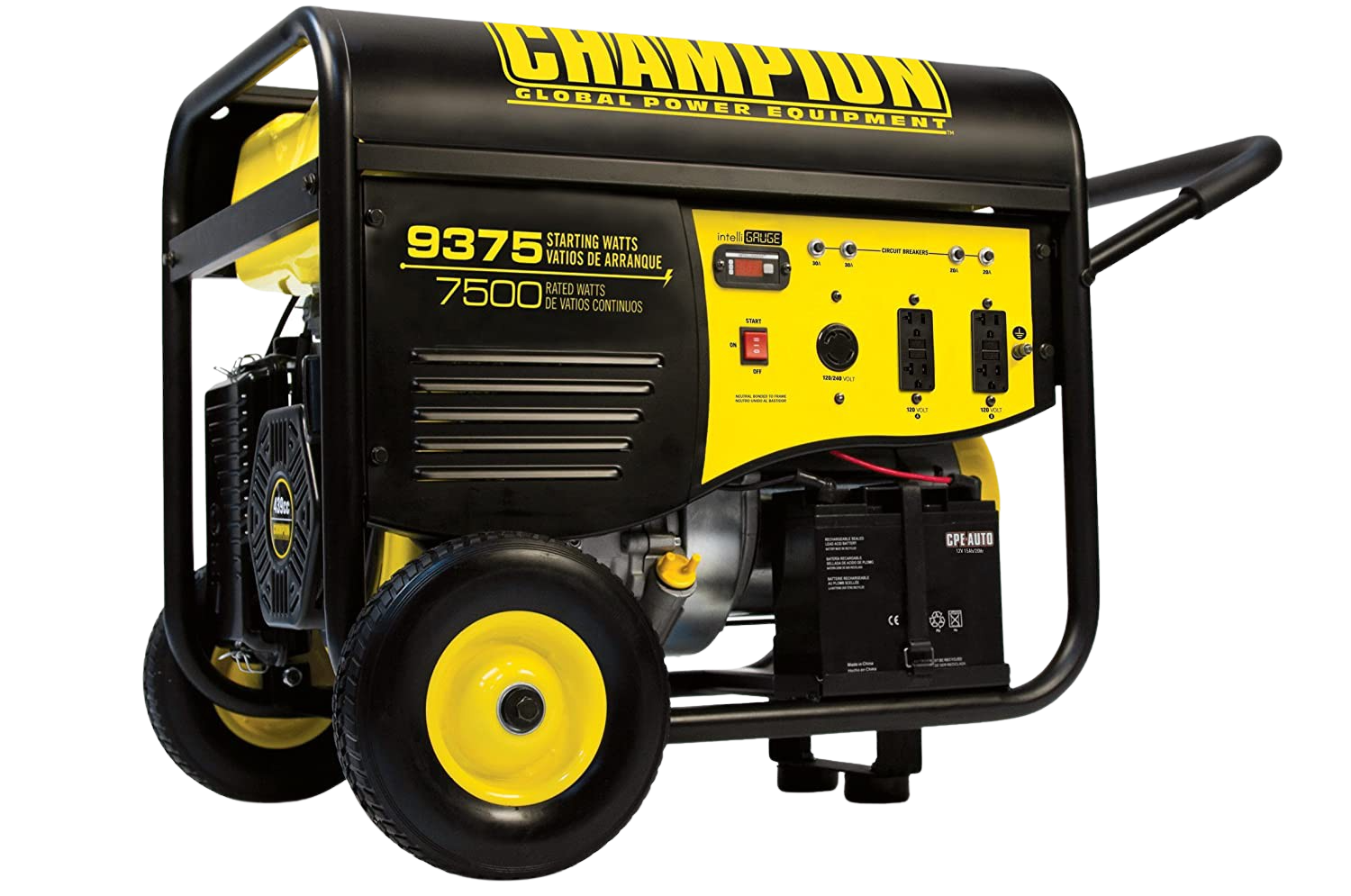 Champion, Champion 100219 7500W/9375W Gas Electric Start Generator Manufacturer RFB
