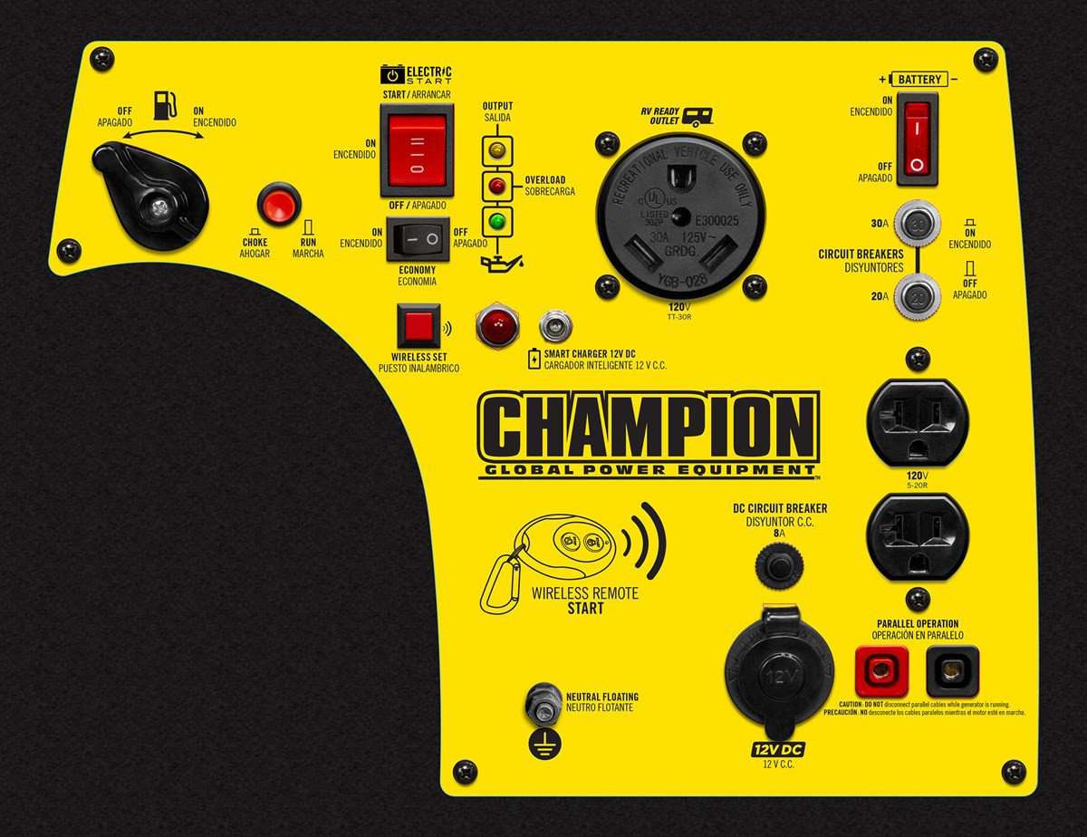 Champion, Champion 100261 3100W/3400W Inverter Remote Start Generator New
