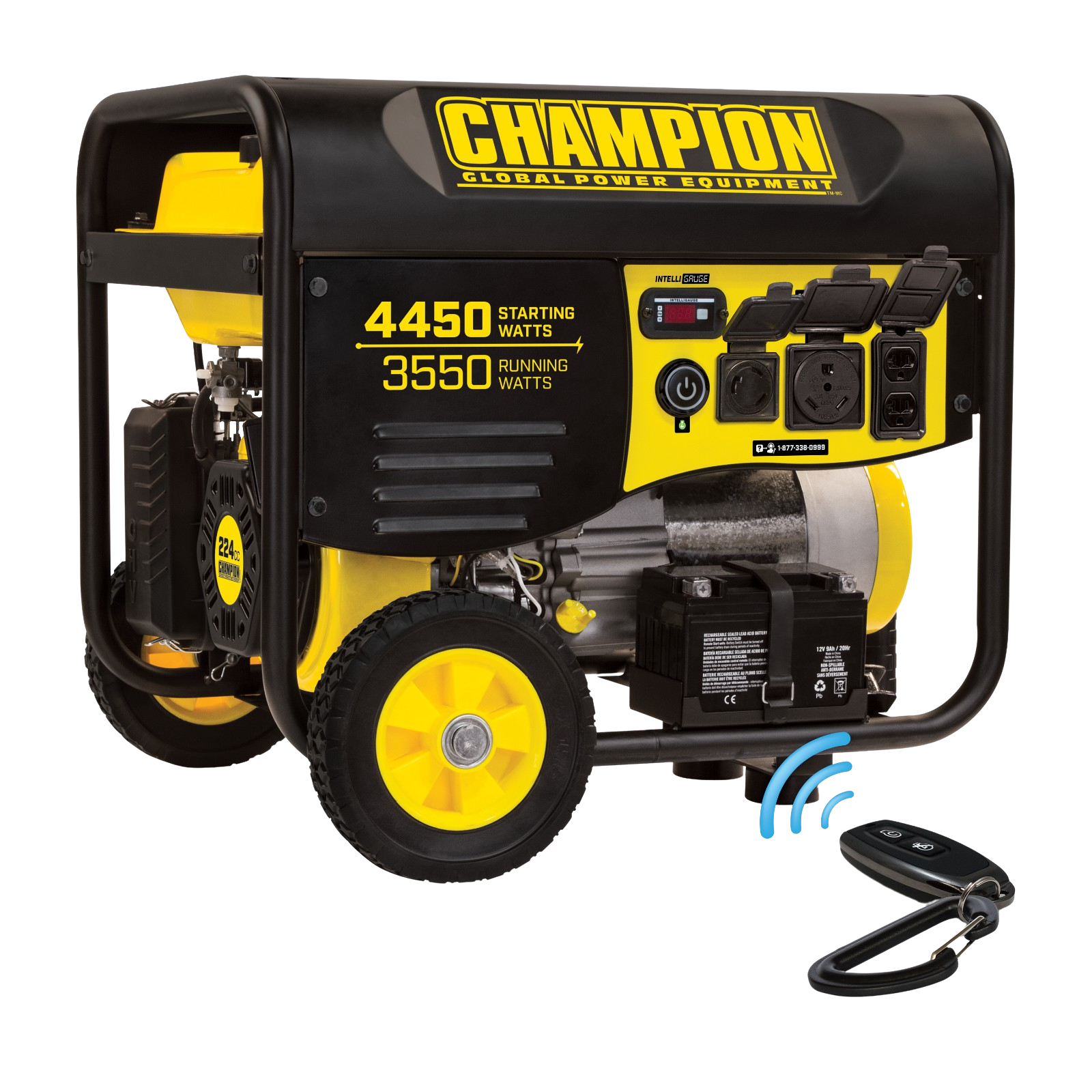 Champion, Champion 100433R 3550W/4450W Remote Start Portable Gas Generator Manufacturer RFB
