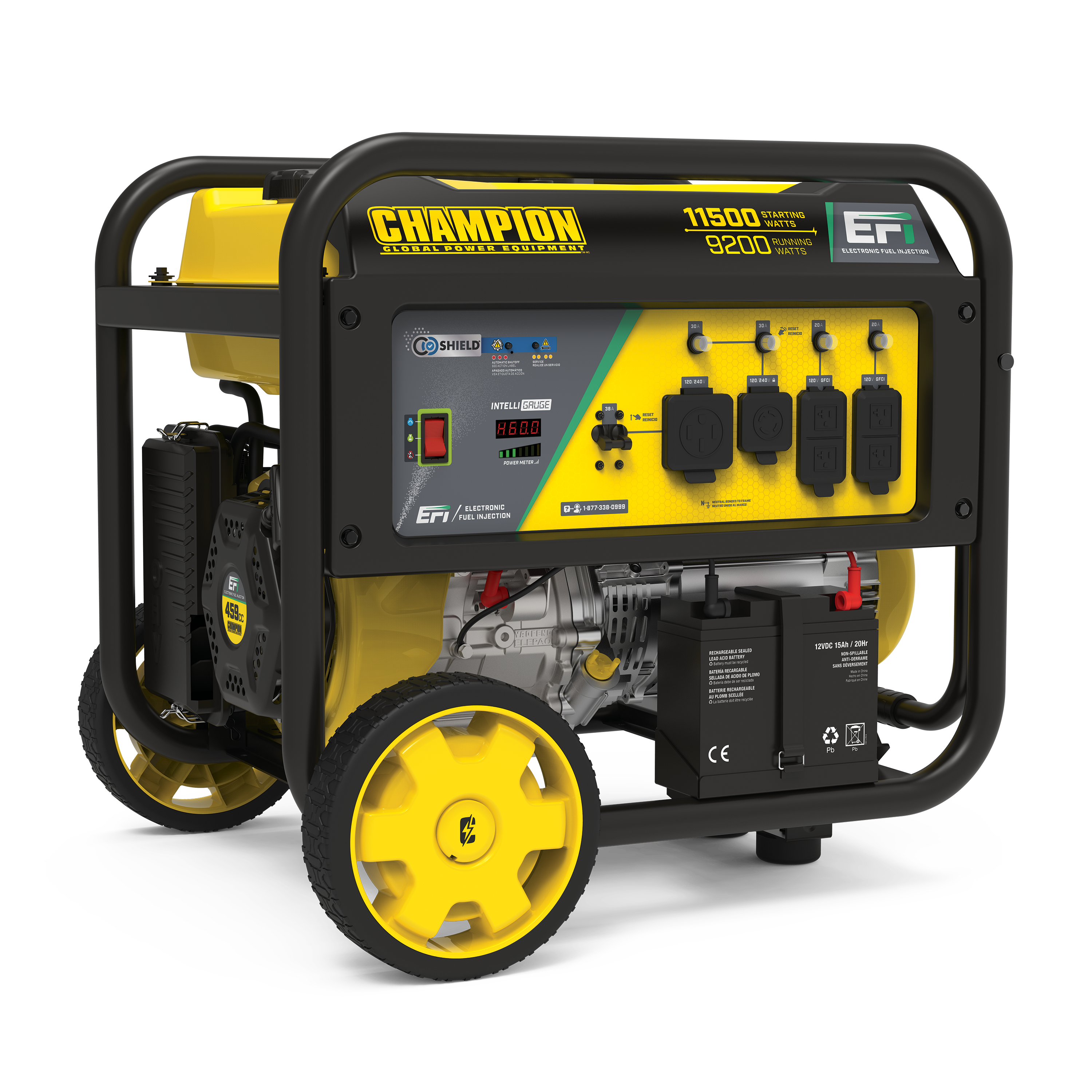 Champion, Champion 100485 9200W/11500W Electric Start CO Sense EFI Gas Generator New