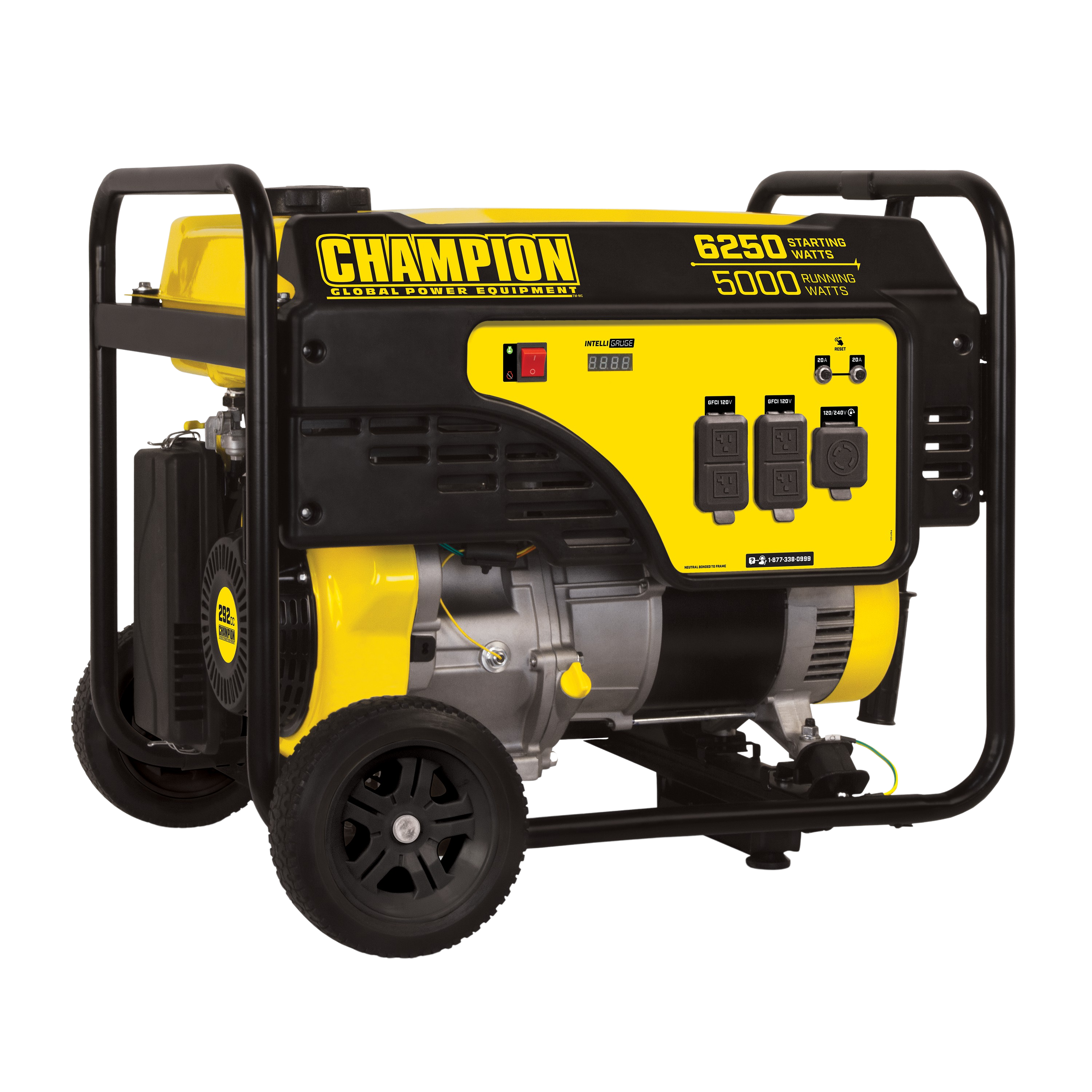 Champion, Champion 100812R 5000/6250W 30 Amp Gas Recoil Start Generator Manufacturer RFB