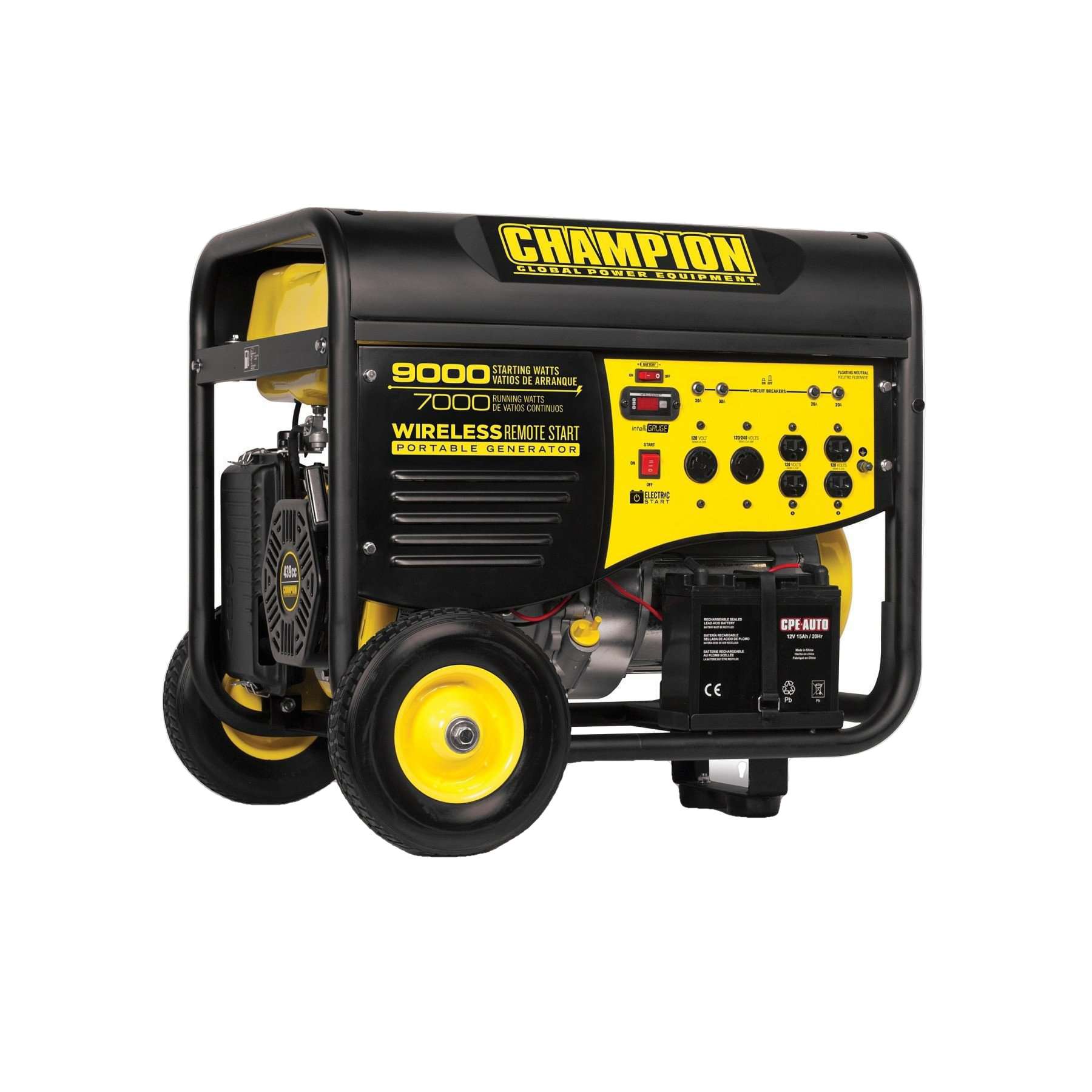 Champion, Champion 41532 7000W/9000W Wireless Remote Generator Used