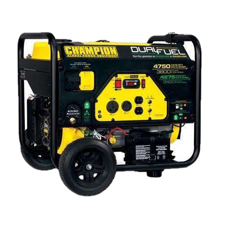 Champion, Champion 76533 3800W/4750W Dual Fuel Electric Start Generator Manufacturer RFB